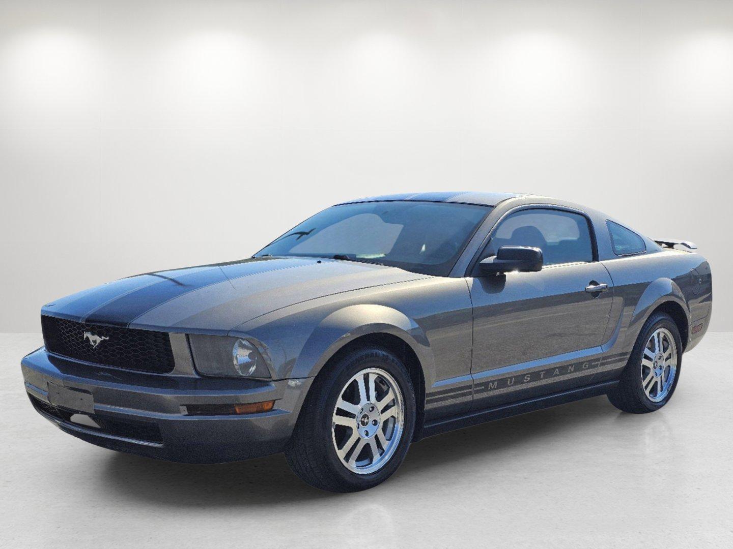 2005 Mineral Grey Metallic /Dark Charcoal Ford Mustang Premium (1ZVFT80N355) with an Gas V6 4.0L/244 engine, located at 5115 14th Ave., Columbus, GA, 31904, (706) 323-0345, 32.511494, -84.971046 - 2005 Ford Mustang Premium - Photo#0