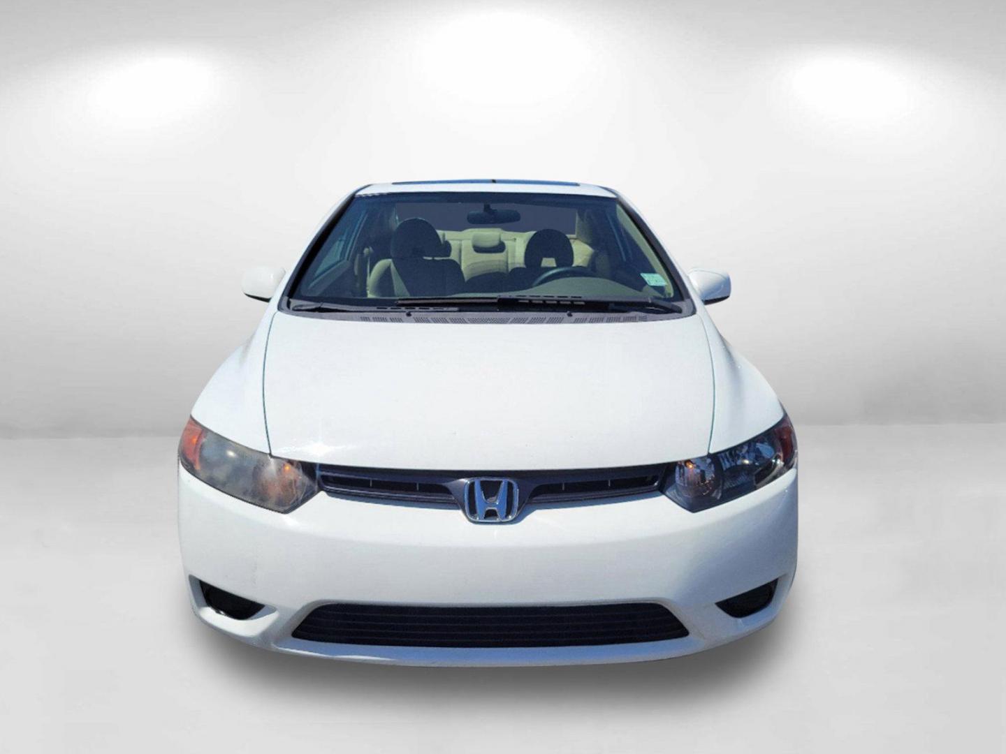 2006 White Honda Civic Cpe EX (2HGFG12836H) with an Gas I4 1.8L/110 engine, 5-Speed Automatic transmission, located at 7000 Northlake Connector, Columbus, GA, 31904, (706) 987-8085, 32.524975, -84.978134 - 2006 Honda Civic Cpe EX - Photo#1