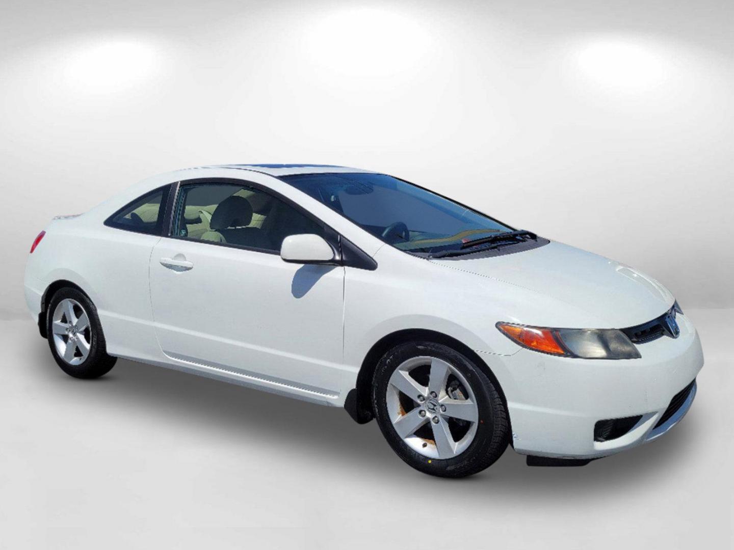 2006 White Honda Civic Cpe EX (2HGFG12836H) with an Gas I4 1.8L/110 engine, 5-Speed Automatic transmission, located at 3959 U.S. 80 W, Phenix City, AL, 36870, (334) 297-4885, 32.469296, -85.135185 - 2006 Honda Civic Cpe EX - Photo#2