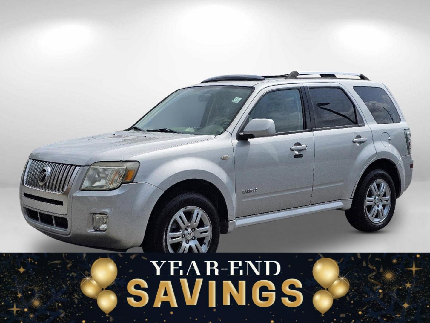 2008 Silver Mercury Mariner Premier (4M2CU87148K) with an Gas V6 3.0L/183 engine, 4-Speed Automatic w/OD transmission, located at 5115 14th Ave., Columbus, GA, 31904, (706) 323-0345, 32.511494, -84.971046 - 2008 Mercury Mariner Premier - Photo#0