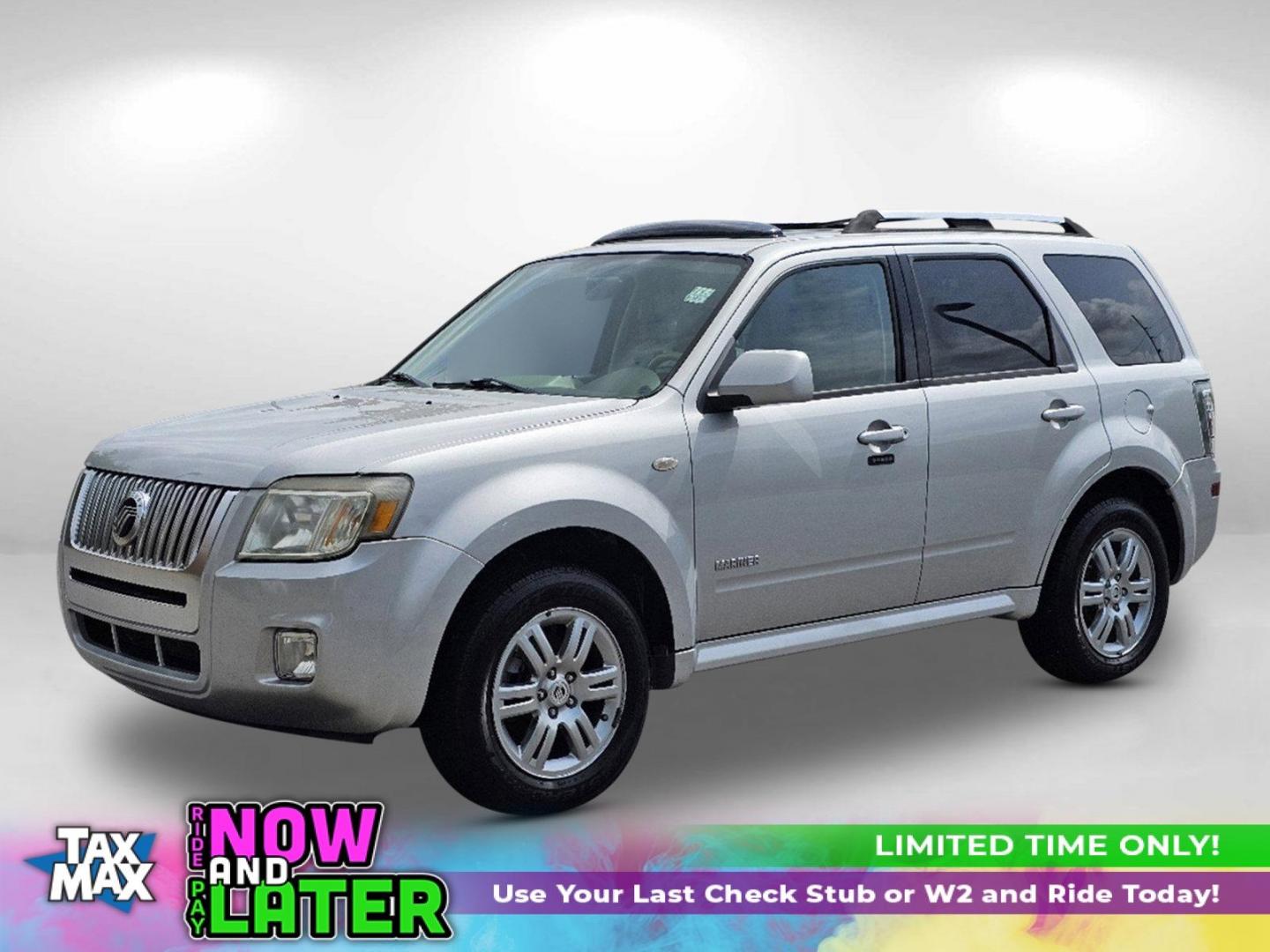 2008 Silver Mercury Mariner Premier (4M2CU87148K) with an Gas V6 3.0L/183 engine, 4-Speed Automatic w/OD transmission, located at 3959 U.S. 80 W, Phenix City, AL, 36870, (334) 297-4885, 32.469296, -85.135185 - 2008 Mercury Mariner Premier - Photo#0