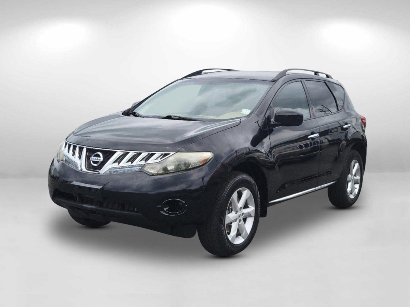 2009 Super Black /Beige Nissan Murano S (JN8AZ18U19W) with an Gas V6 3.5L/ engine, 1-Speed Automatic (CVT) Continuously Variable transmission, located at 7000 Northlake Connector, Columbus, GA, 31904, (706) 987-8085, 32.524975, -84.978134 - 2009 Nissan Murano S - Photo#0