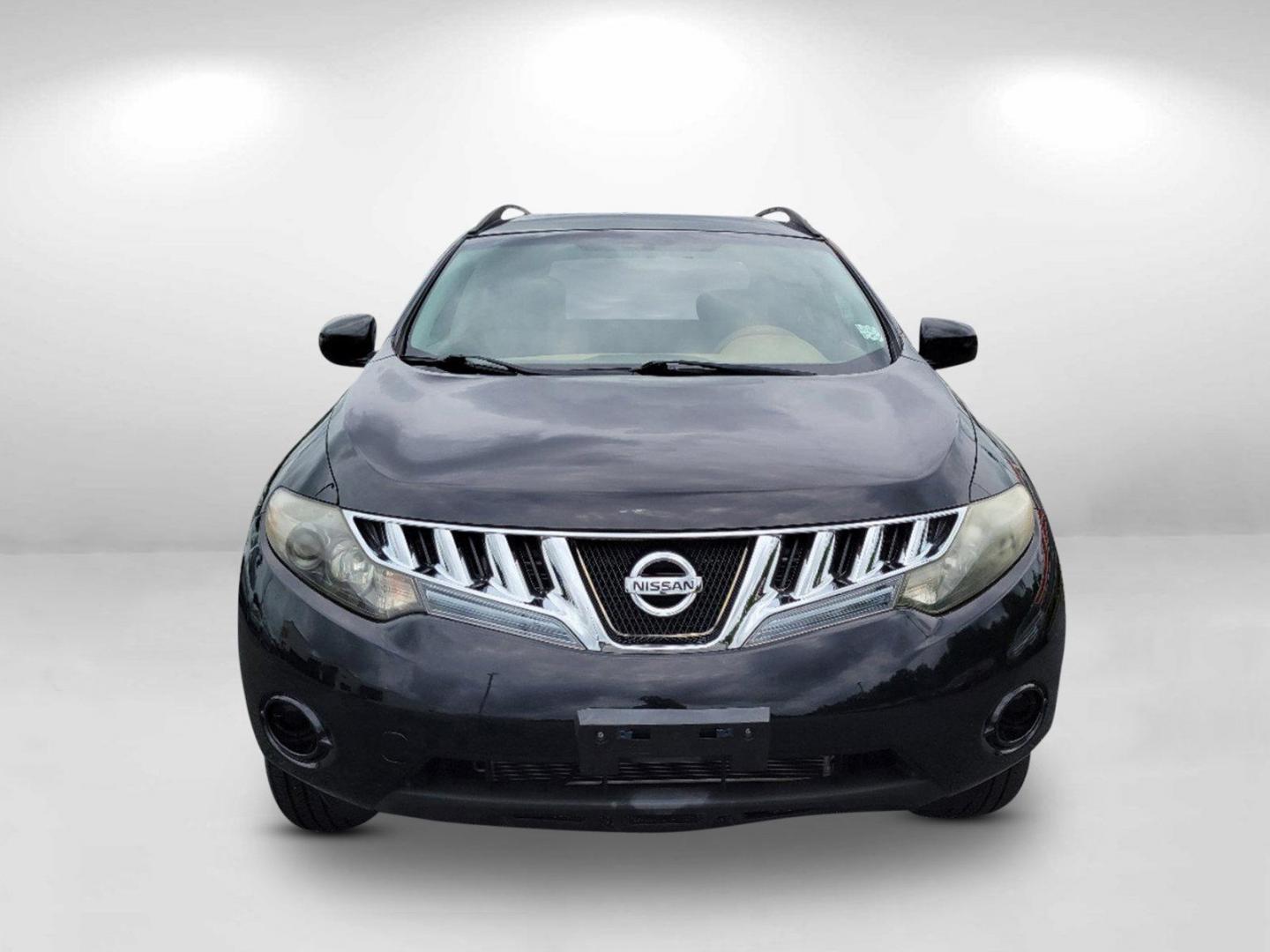 2009 Super Black /Beige Nissan Murano S (JN8AZ18U19W) with an Gas V6 3.5L/ engine, 1-Speed Automatic (CVT) Continuously Variable transmission, located at 7000 Northlake Connector, Columbus, GA, 31904, (706) 987-8085, 32.524975, -84.978134 - 2009 Nissan Murano S - Photo#1