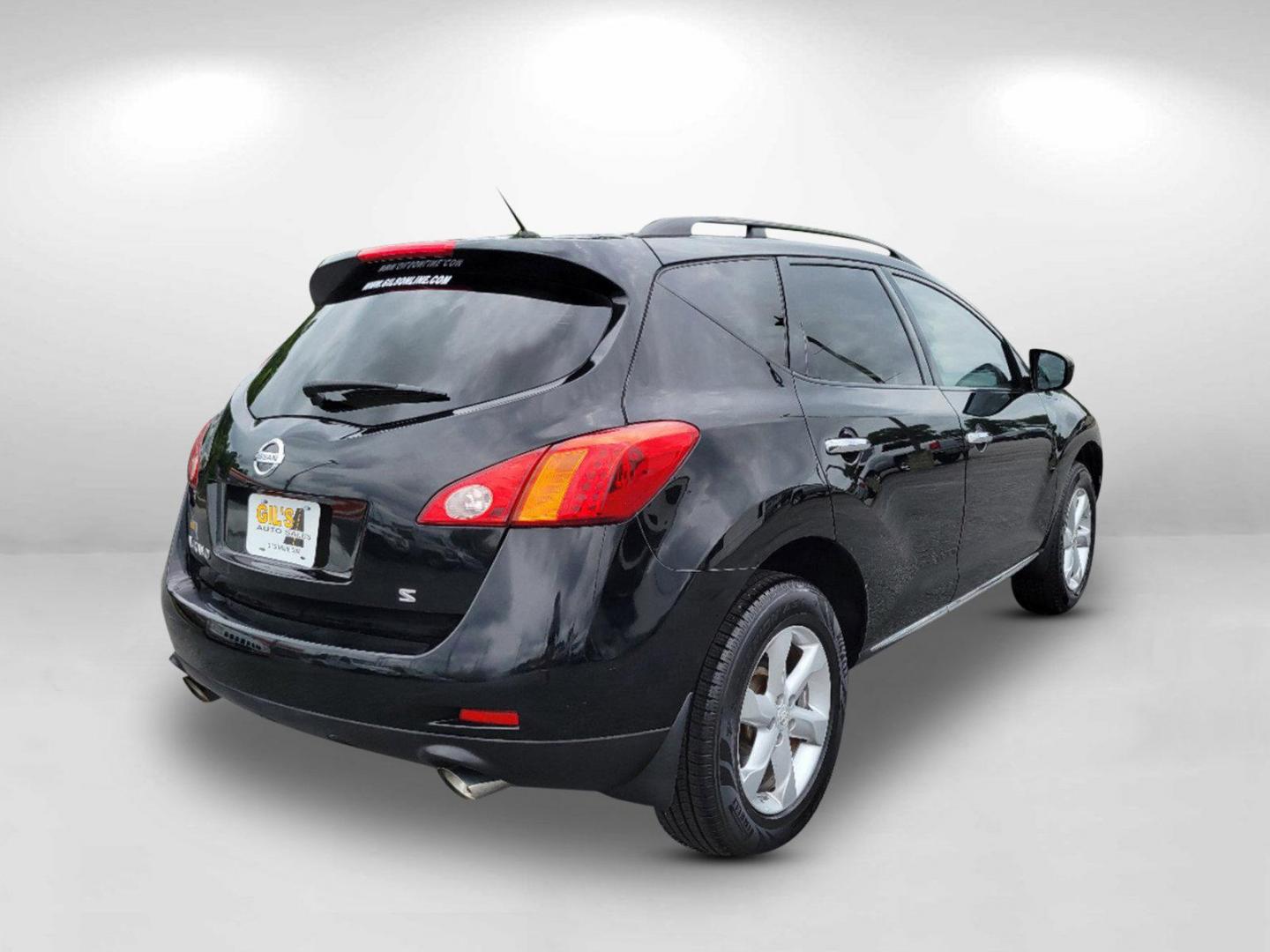 2009 Super Black /Beige Nissan Murano S (JN8AZ18U19W) with an Gas V6 3.5L/ engine, 1-Speed Automatic (CVT) Continuously Variable transmission, located at 7000 Northlake Connector, Columbus, GA, 31904, (706) 987-8085, 32.524975, -84.978134 - 2009 Nissan Murano S - Photo#4