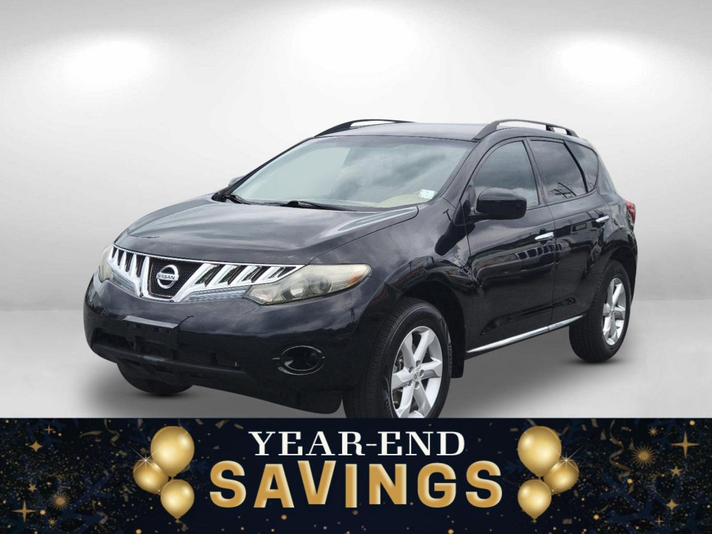 2009 Super Black /Beige Nissan Murano S (JN8AZ18U19W) with an Gas V6 3.5L/ engine, 1-Speed Automatic (CVT) Continuously Variable transmission, located at 1430 Gateway Drive, Opelika, AL, 36801, (334) 239-0944, 32.637871, -85.409790 - 2009 Nissan Murano S - Photo#0