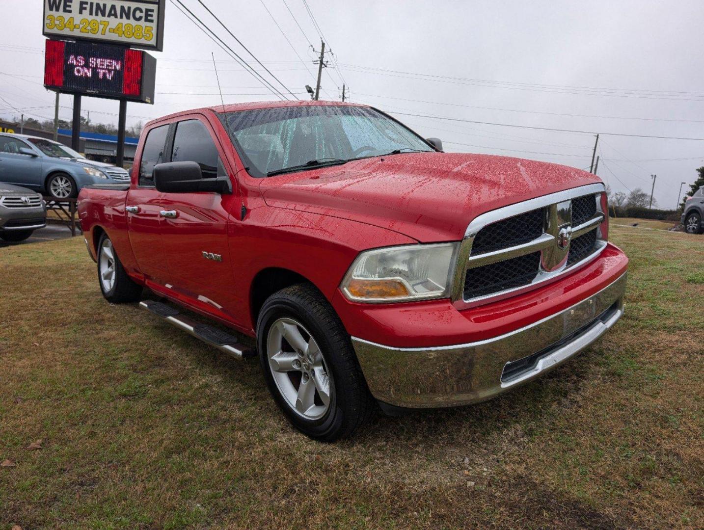 2010 /Dark slate gray Dodge Ram 1500 SLT (1D7RB1GP7AS) with an Gas/Ethanol V8 4.7L/287 engine, 5-Speed Automatic w/OD transmission, located at 3959 U.S. 80 W, Phenix City, AL, 36870, (334) 297-4885, 32.469296, -85.135185 - 2010 Dodge Ram 1500 SLT - Photo#2