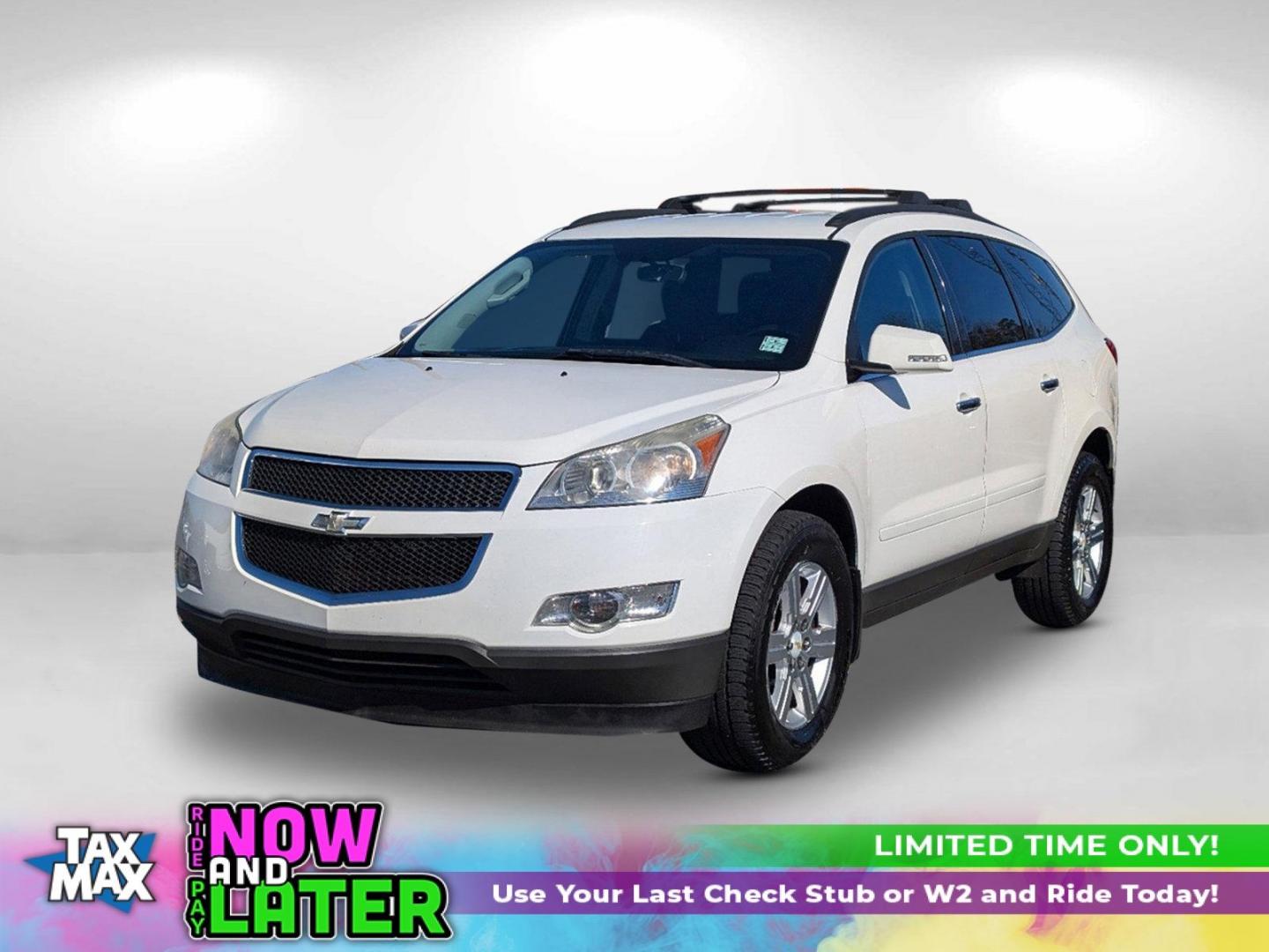 2012 /Ebony Chevrolet Traverse LT w/1LT (1GNKRGEDXCJ) with an Gas V6 3.6L/220 engine, 6-Speed Automatic transmission, located at 5115 14th Ave., Columbus, GA, 31904, (706) 323-0345, 32.511494, -84.971046 - 2012 Chevrolet Traverse LT w/1LT - Photo#0