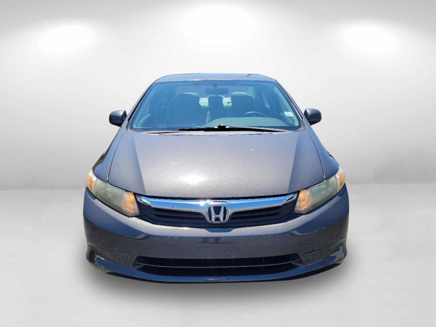 2012 Gray Honda Civic Sdn LX (19XFB2F52CE) with an Gas I4 1.8L/110 engine, 5-Speed Automatic transmission, located at 7000 Northlake Connector, Columbus, GA, 31904, (706) 987-8085, 32.524975, -84.978134 - 2012 Honda Civic Sdn LX - Photo#1