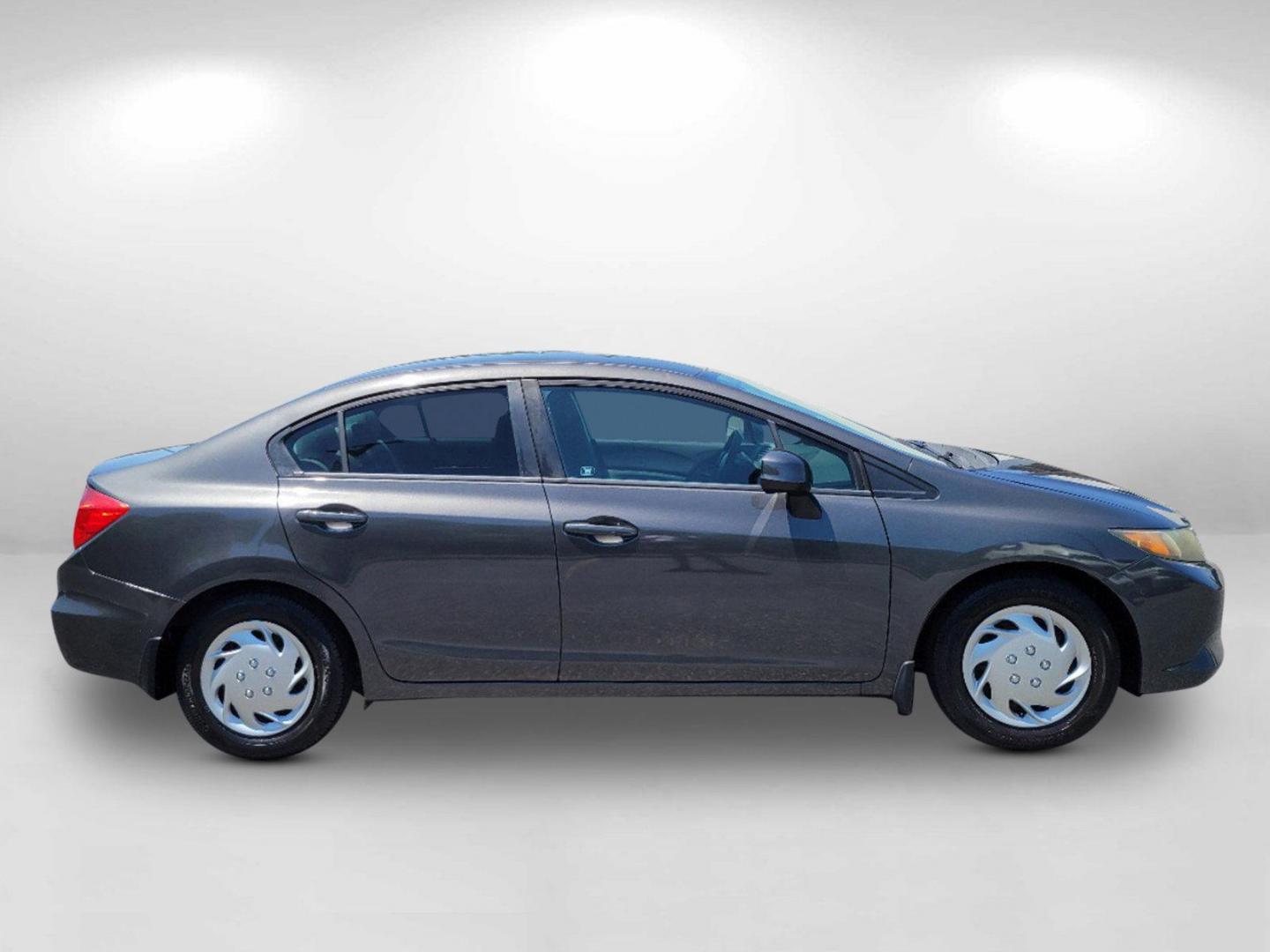 2012 Gray Honda Civic Sdn LX (19XFB2F52CE) with an Gas I4 1.8L/110 engine, 5-Speed Automatic transmission, located at 3959 U.S. 80 W, Phenix City, AL, 36870, (334) 297-4885, 32.469296, -85.135185 - 2012 Honda Civic Sdn LX - Photo#3