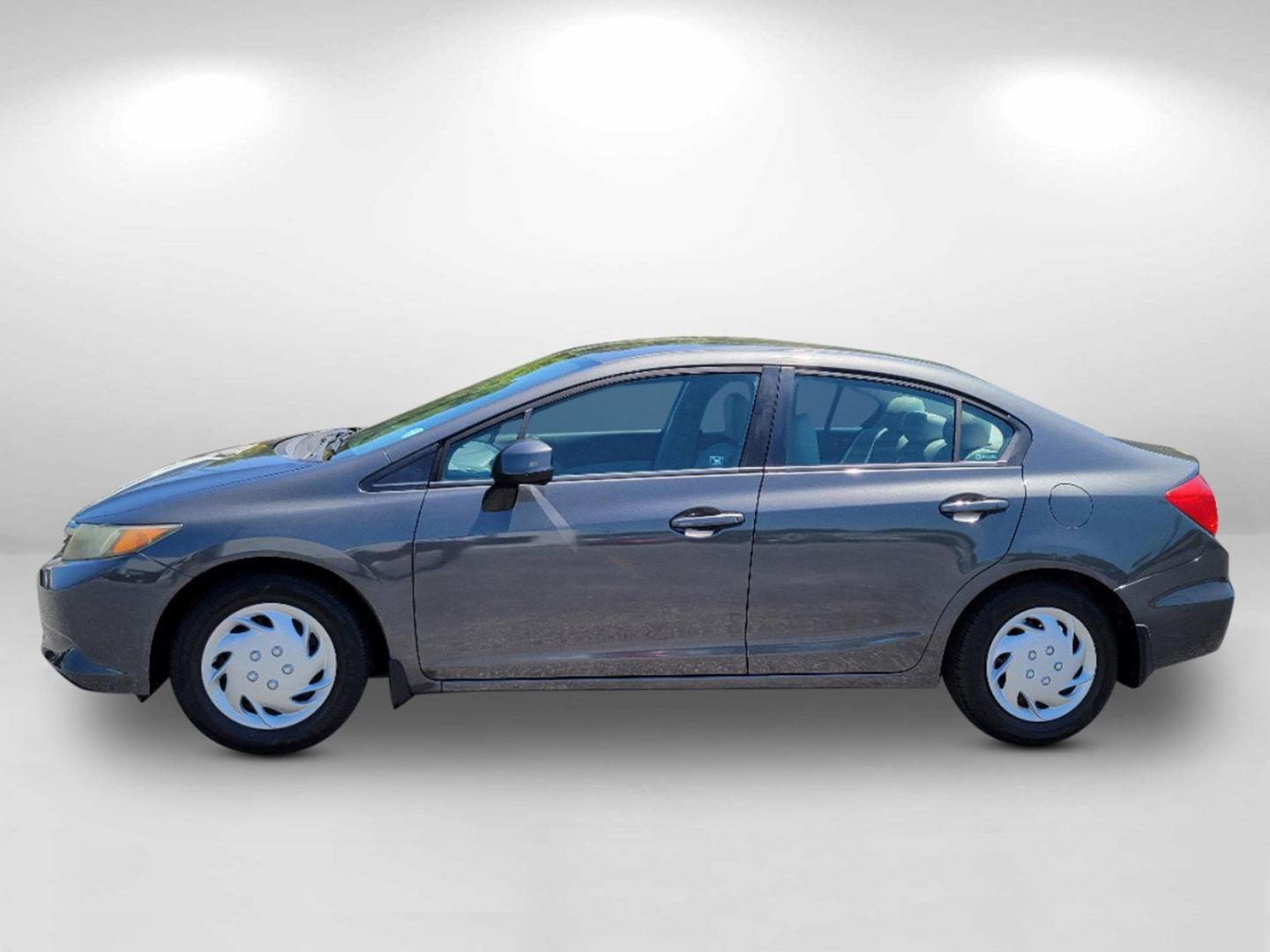 2012 Gray Honda Civic Sdn LX (19XFB2F52CE) with an Gas I4 1.8L/110 engine, 5-Speed Automatic transmission, located at 3959 U.S. 80 W, Phenix City, AL, 36870, (334) 297-4885, 32.469296, -85.135185 - 2012 Honda Civic Sdn LX - Photo#7