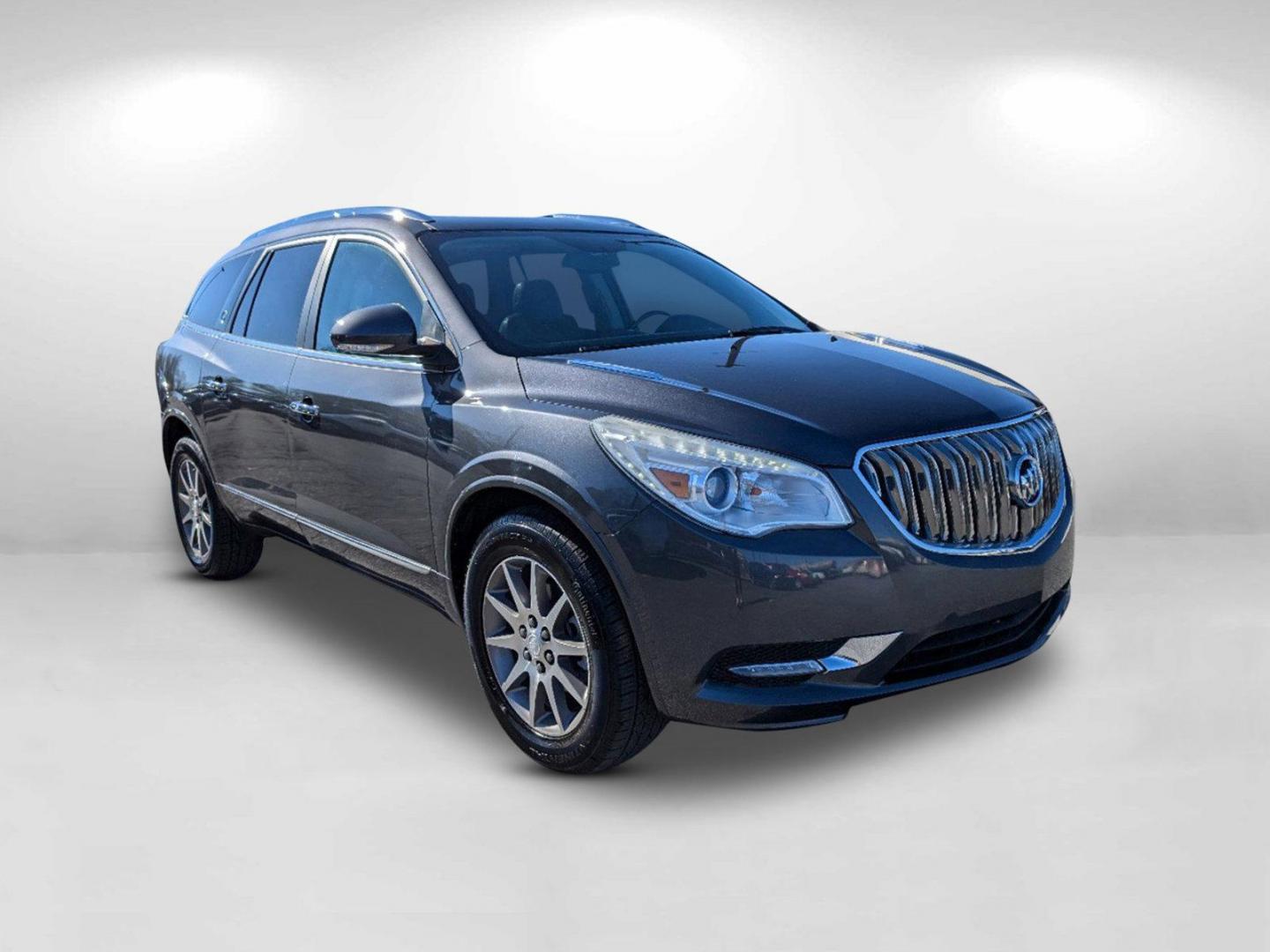 2013 /Ebony Buick Enclave Leather (5GAKRCKD7DJ) with an Gas V6 3.6L/217 engine, 6-Speed Automatic transmission, located at 5115 14th Ave., Columbus, GA, 31904, (706) 323-0345, 32.511494, -84.971046 - 2013 Buick Enclave Leather - Photo#2