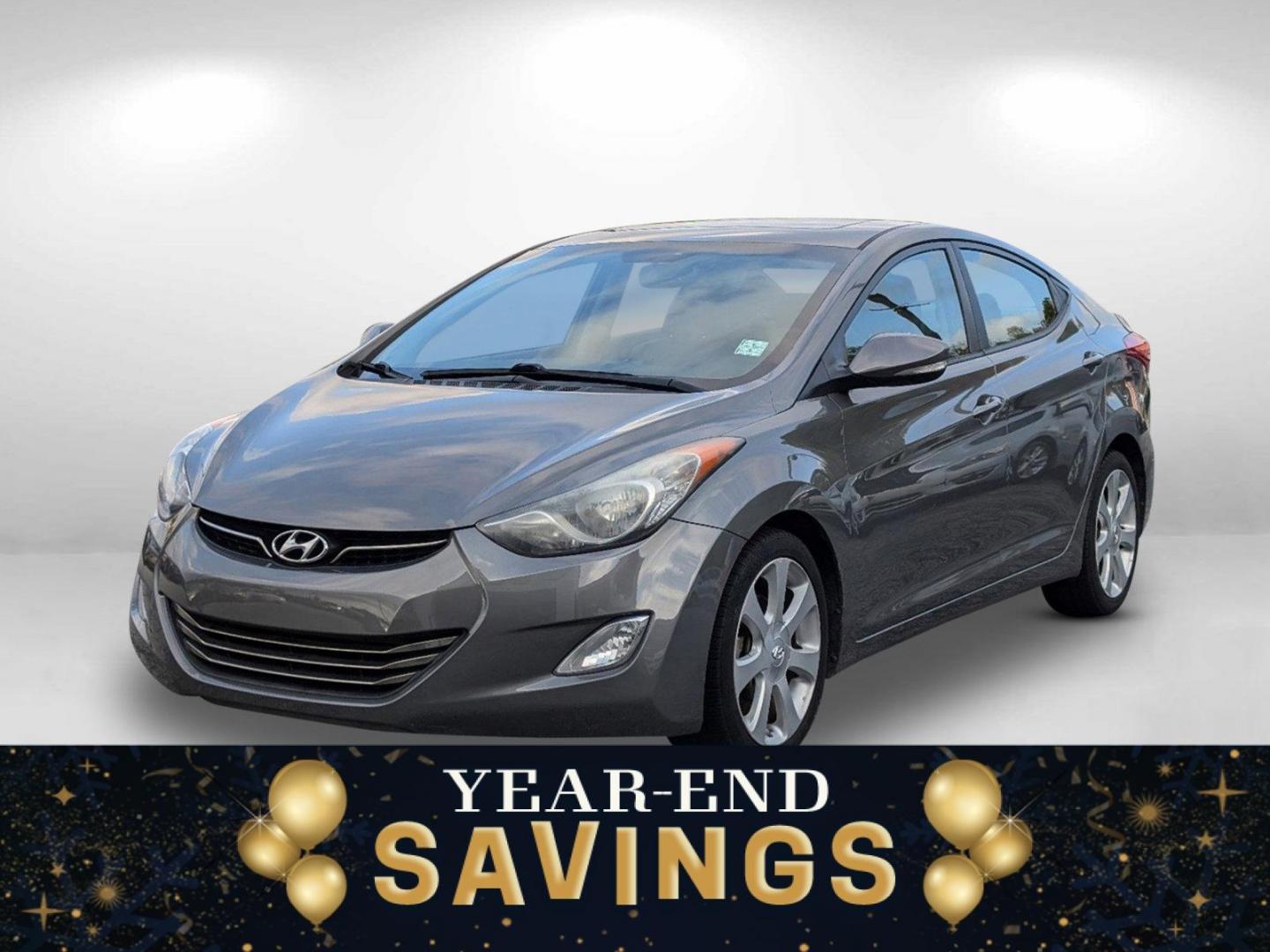 2013 /Gray Hyundai Elantra Limited (5NPDH4AE3DH) with an Gas I4 1.8L/110 engine, 6-Speed Automatic w/Manual Shift transmission, located at 7000 Northlake Connector, Columbus, GA, 31904, (706) 987-8085, 32.524975, -84.978134 - 2013 Hyundai Elantra Limited - Photo#0