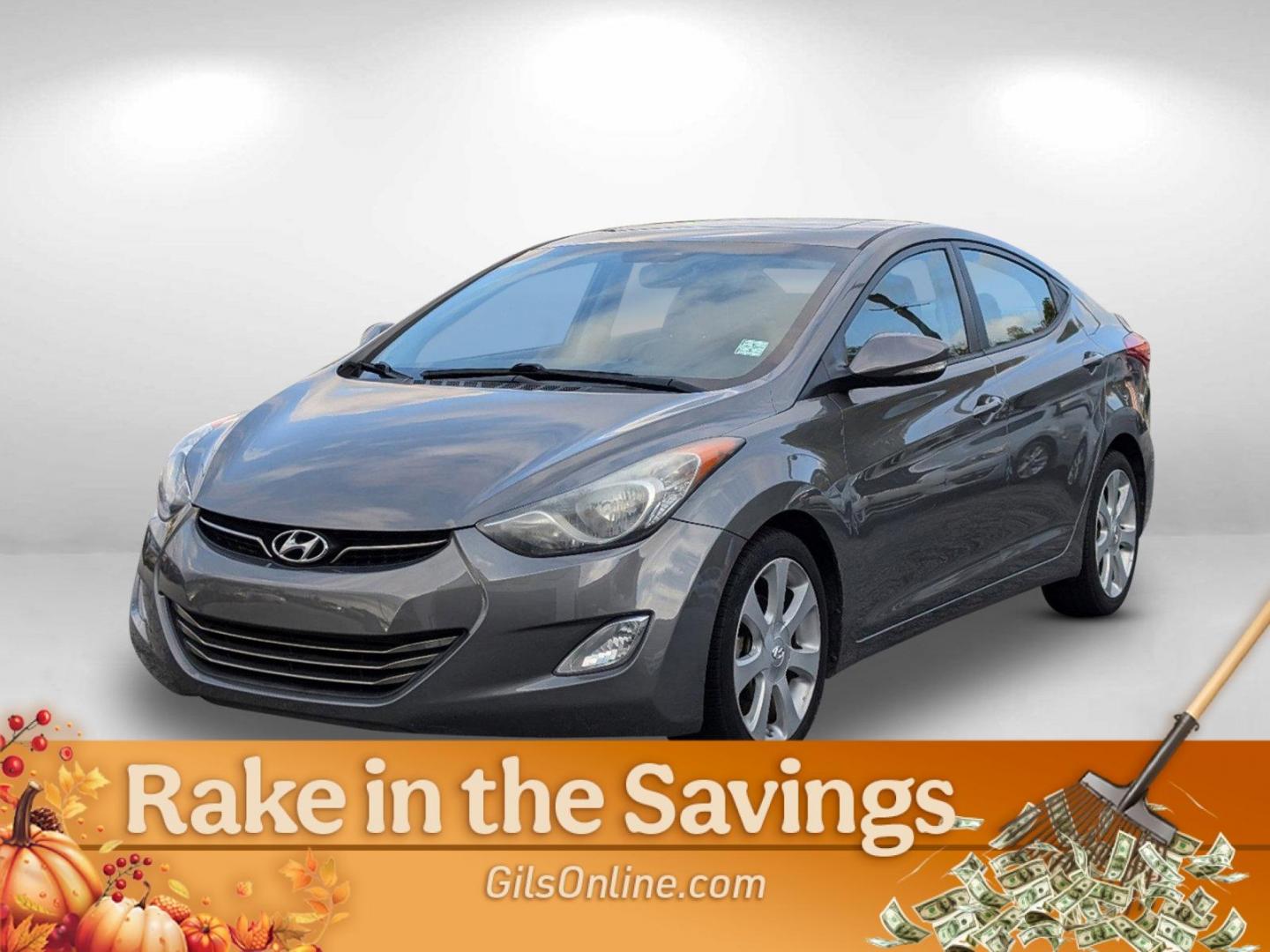 2013 /Gray Hyundai Elantra Limited (5NPDH4AE3DH) with an Gas I4 1.8L/110 engine, 6-Speed Automatic w/Manual Shift transmission, located at 3959 U.S. 80 W, Phenix City, AL, 36870, (334) 297-4885, 32.469296, -85.135185 - 2013 Hyundai Elantra Limited - Photo#0