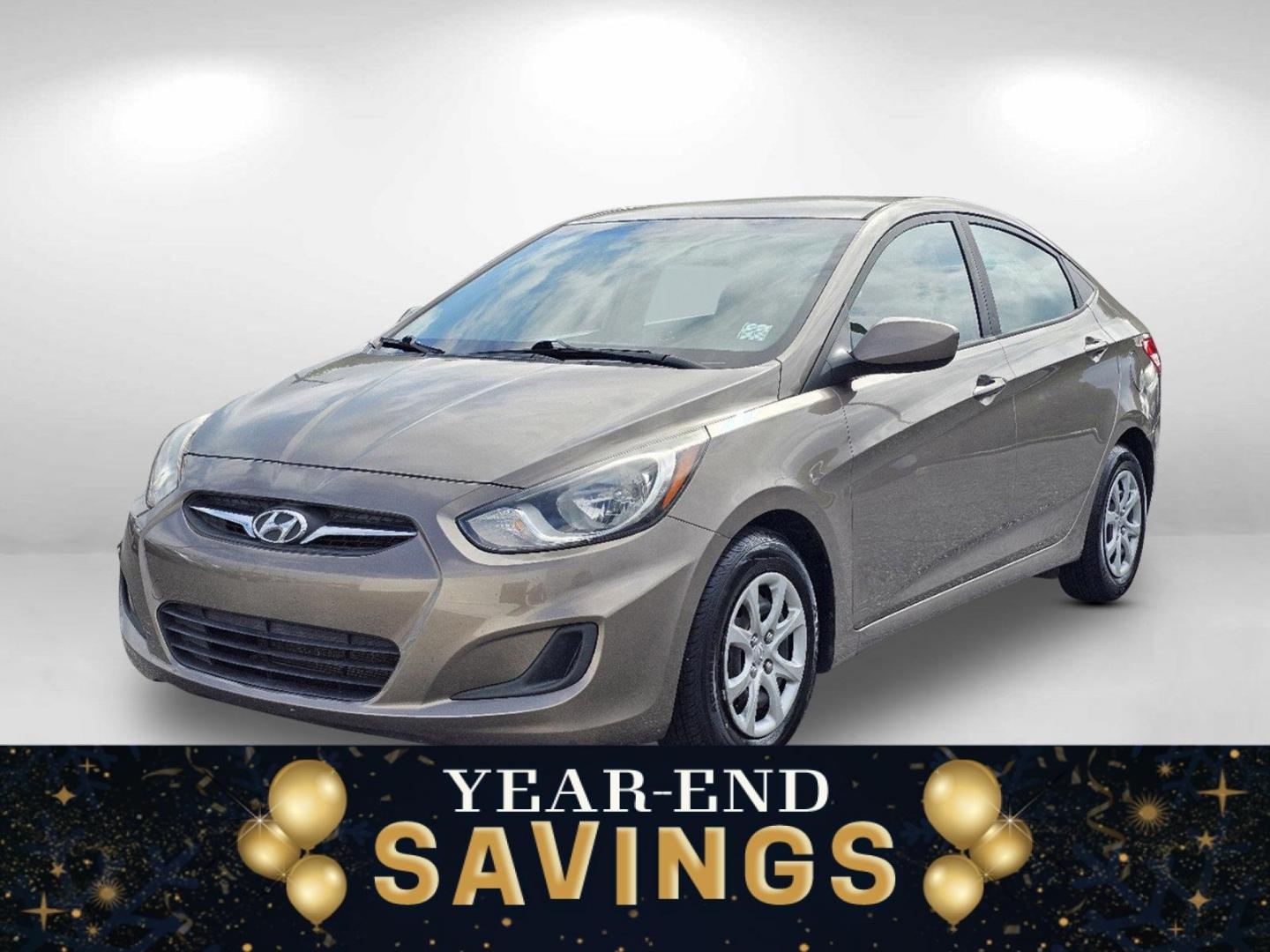 2014 Mocho Bronze Metallic /Beige Hyundai Accent GLS (KMHCT4AE4EU) with an Regular Unleaded I-4 1.6 L/97 engine, 6-Speed Automatic w/OD transmission, located at 7000 Northlake Connector, Columbus, GA, 31904, (706) 987-8085, 32.524975, -84.978134 - 2014 Hyundai Accent GLS - Photo#0