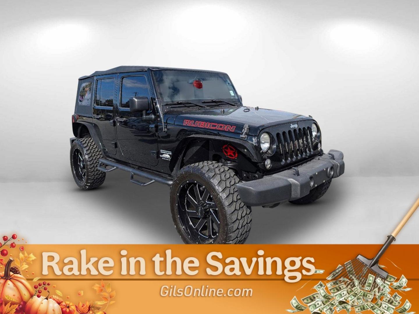 2014 /Black Jeep Wrangler Unlimited Sport (1C4BJWDG7EL) with an Regular Unleaded V-6 3.6 L/220 engine, 5-Speed Automatic w/OD transmission, located at 3959 U.S. 80 W, Phenix City, AL, 36870, (334) 297-4885, 32.469296, -85.135185 - 2014 Jeep Wrangler Unlimited Sport - Photo#2