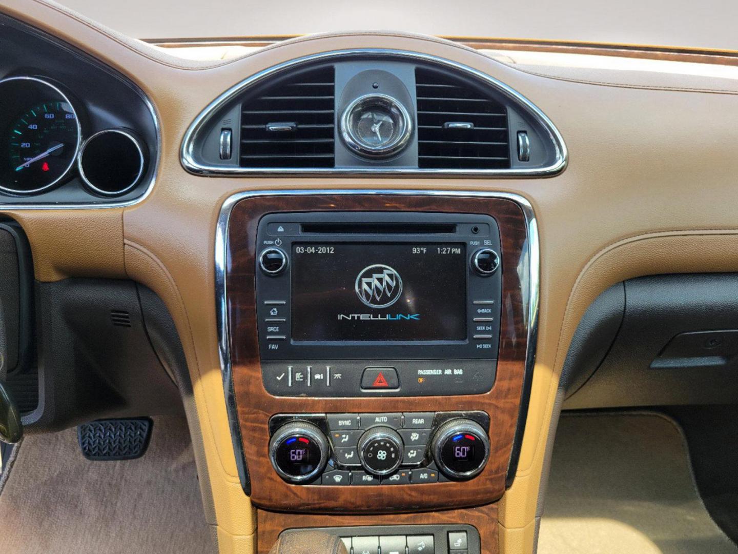 2015 White Diamond Tricoat /Choccachino Buick Enclave Leather (5GAKRBKD7FJ) with an Gas V6 3.6L/217 engine, 6-Speed Automatic transmission, located at 1430 Gateway Drive, Opelika, AL, 36801, (334) 239-0944, 32.637871, -85.409790 - 2015 Buick Enclave Leather - Photo#12