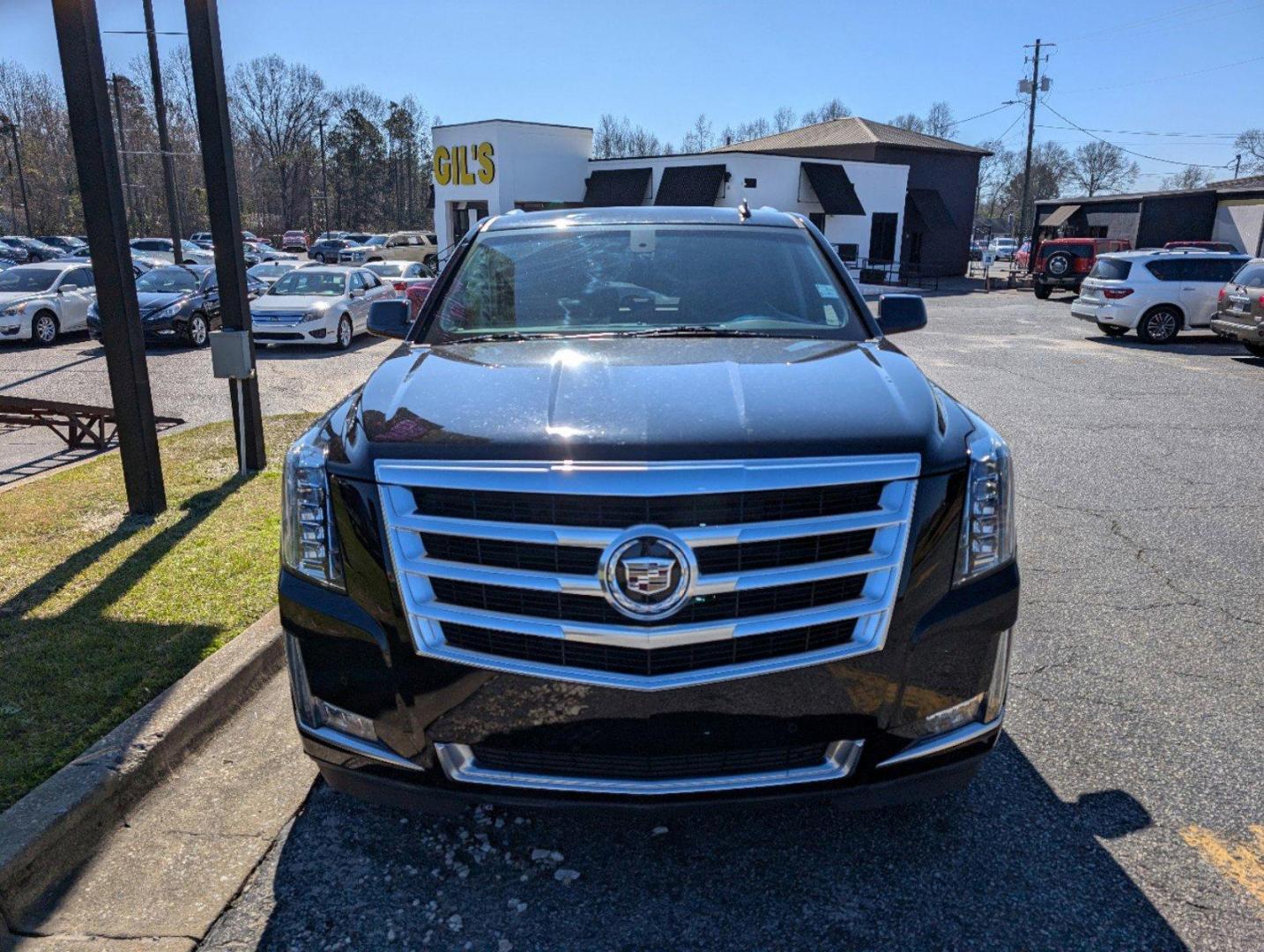 2015 /Jet Black Cadillac Escalade Standard (1GYS3AKJ0FR) with an Gas V8 6.2L/376 engine, 8-Speed Automatic transmission, located at 1430 Gateway Drive, Opelika, AL, 36801, (334) 239-0944, 32.637871, -85.409790 - 2015 Cadillac Escalade Standard - Photo#1