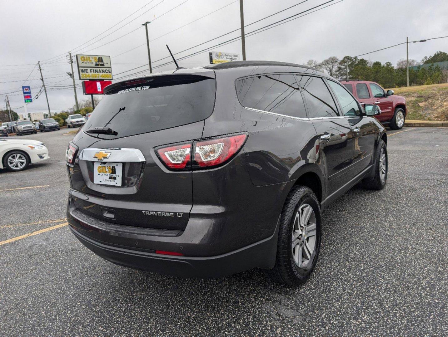 2015 /Ebony Chevrolet Traverse LT (1GNKRGKD2FJ) with an Gas V6 3.6L/217 engine, 6-Speed Automatic transmission, located at 5115 14th Ave., Columbus, GA, 31904, (706) 323-0345, 32.511494, -84.971046 - 2015 Chevrolet Traverse LT - Photo#4