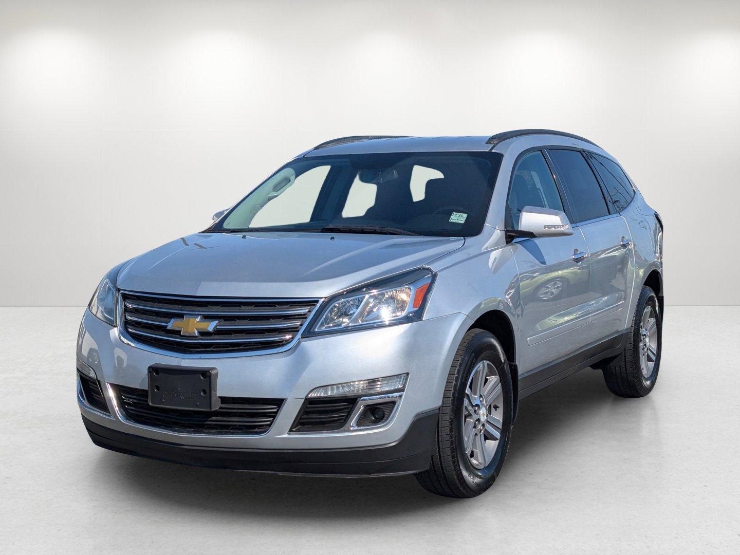 2015 /Ebony Chevrolet Traverse LT (1GNKRGKD7FJ) with an Gas V6 3.6L/217 engine, 6-Speed Automatic transmission, located at 5115 14th Ave., Columbus, GA, 31904, (706) 323-0345, 32.511494, -84.971046 - 2015 Chevrolet Traverse LT - Photo#1