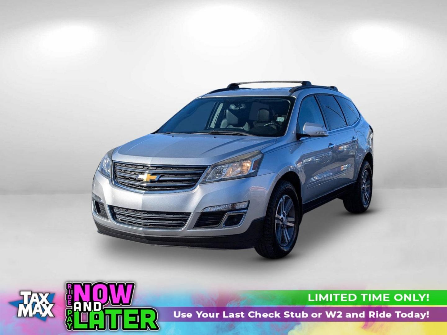 2015 /Ebony Chevrolet Traverse LT (1GNKRHKD3FJ) with an Gas V6 3.6L/217 engine, 6-Speed Automatic transmission, located at 3959 U.S. 80 W, Phenix City, AL, 36870, (334) 297-4885, 32.469296, -85.135185 - 2015 Chevrolet Traverse LT - Photo#0