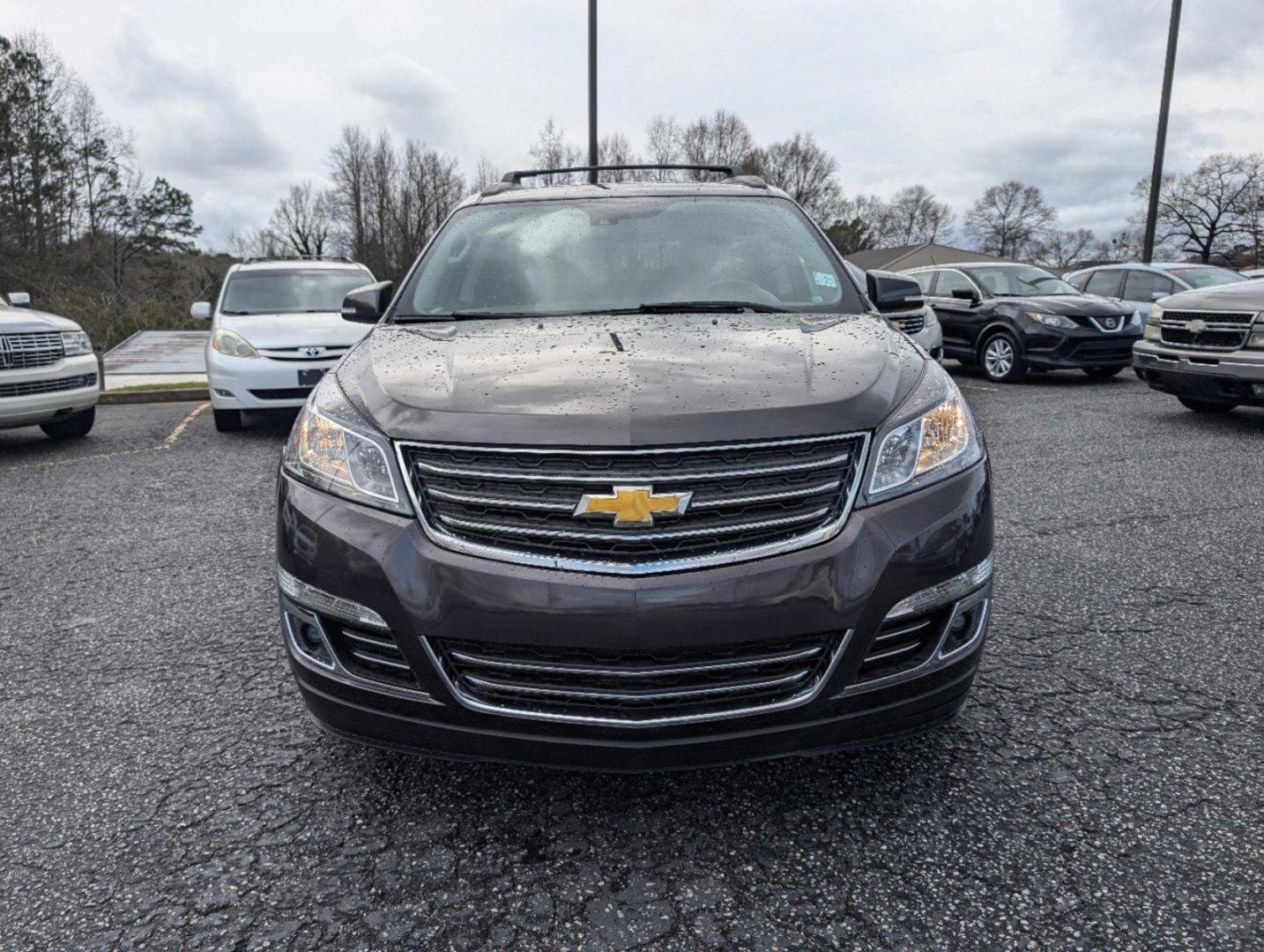 2015 /Ebony Chevrolet Traverse LTZ (1GNKRJKD8FJ) with an Gas V6 3.6L/217 engine, 6-Speed Automatic transmission, located at 3959 U.S. 80 W, Phenix City, AL, 36870, (334) 297-4885, 32.469296, -85.135185 - 2015 Chevrolet Traverse LTZ - Photo#1