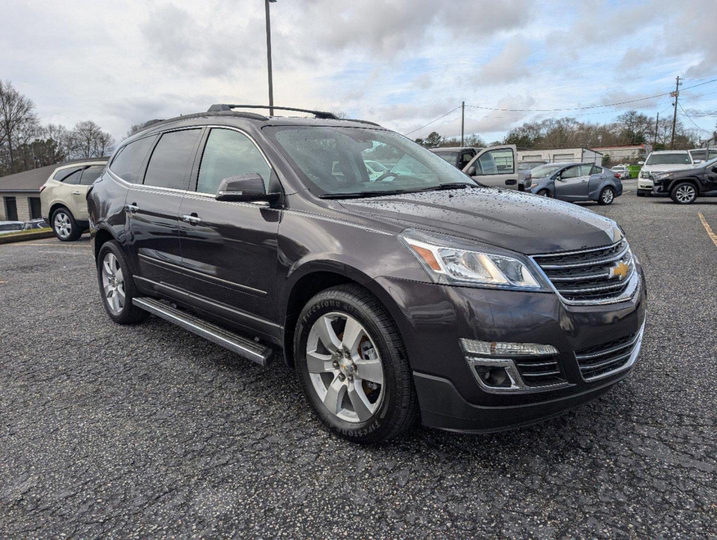 2015 /Ebony Chevrolet Traverse LTZ (1GNKRJKD8FJ) with an Gas V6 3.6L/217 engine, 6-Speed Automatic transmission, located at 3959 U.S. 80 W, Phenix City, AL, 36870, (334) 297-4885, 32.469296, -85.135185 - 2015 Chevrolet Traverse LTZ - Photo#2