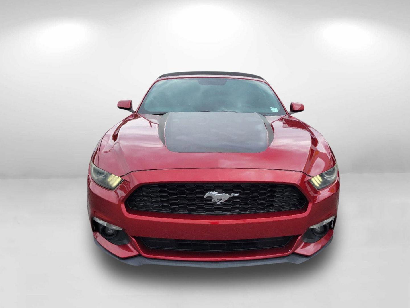 2015 Red Ford Mustang EcoBoost Premium (1FATP8UH7F5) with an Intercooled Turbo Premium Unleaded I-4 2.3 L/140 engine, located at 1430 Gateway Drive, Opelika, AL, 36801, (334) 239-0944, 32.637871, -85.409790 - 2015 Ford Mustang EcoBoost Premium - Photo#1