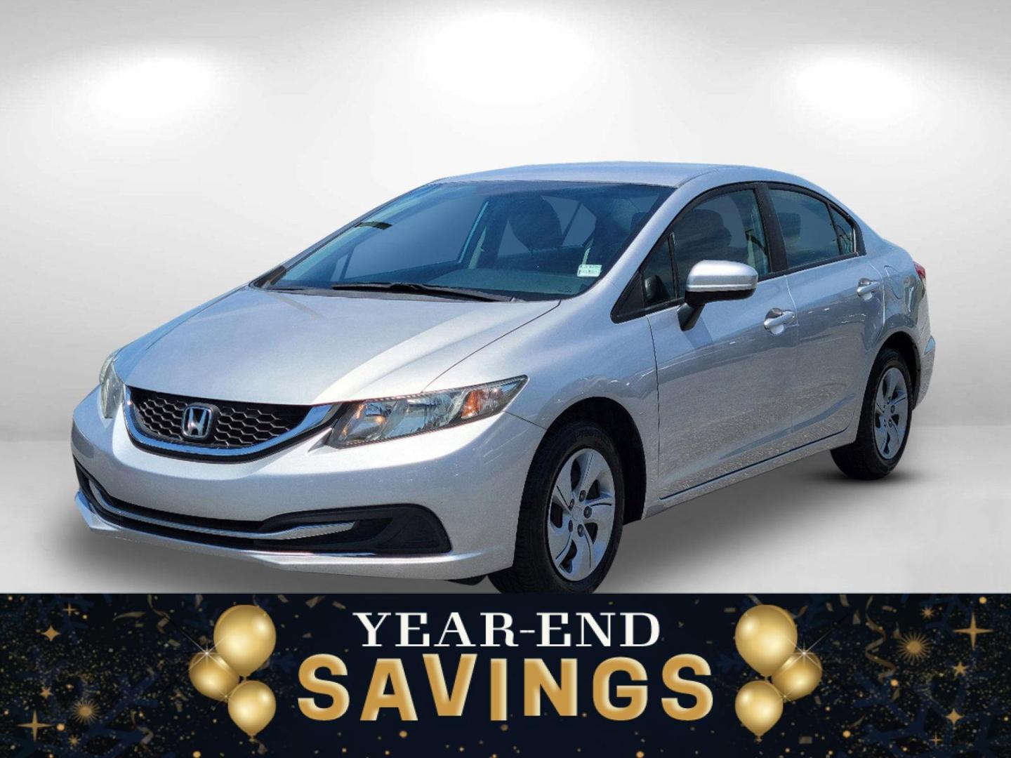 2015 Gray Honda Civic Sedan LX (19XFB2F54FE) with an Regular Unleaded I-4 1.8 L/110 engine, 1-Speed CVT w/OD transmission, located at 804 22nd Ave, Phenix City, AL, 36870, (334) 297-1860, 32.484749, -85.024475 - 2015 Honda Civic Sedan LX - Photo#0