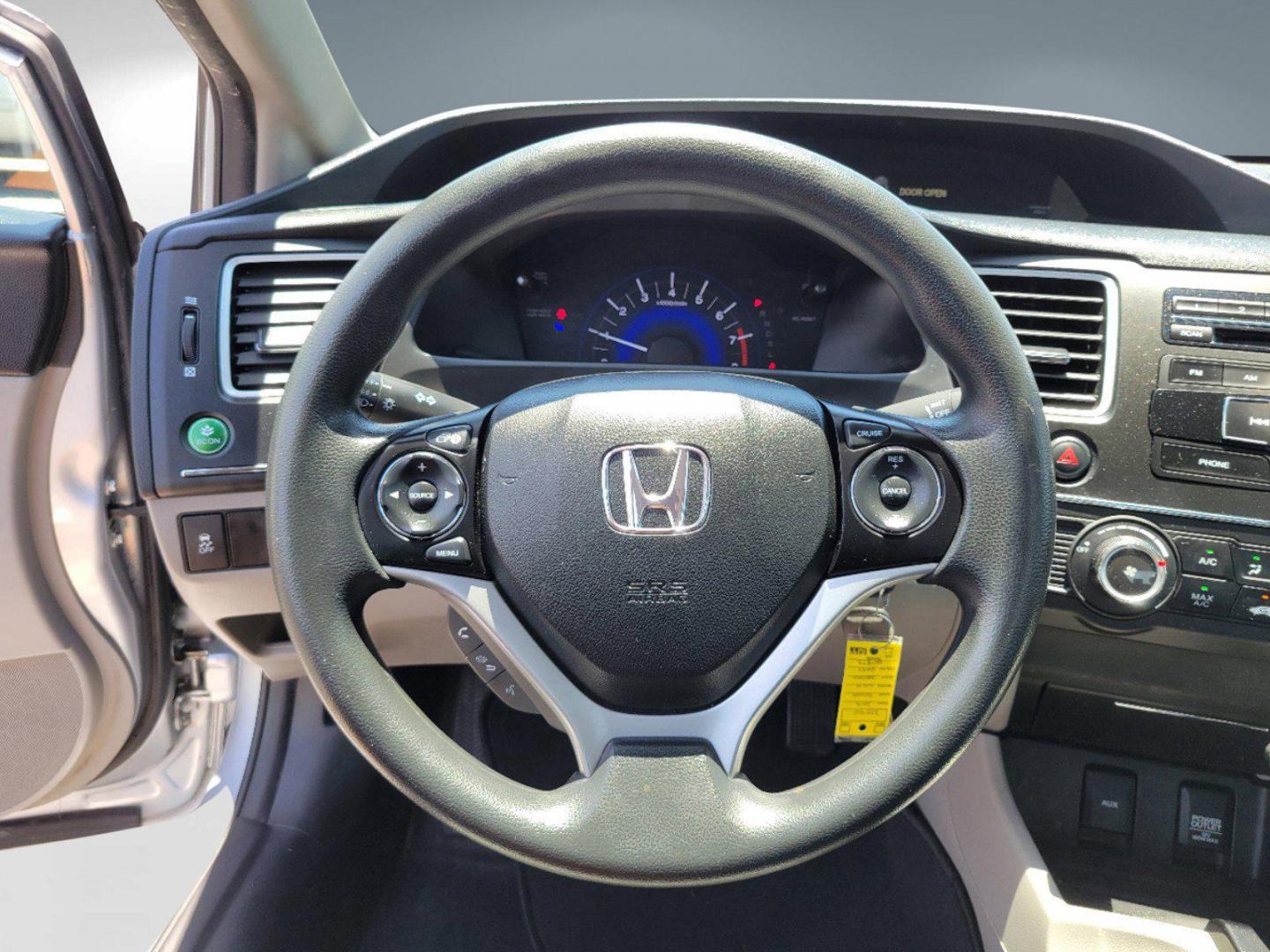 2015 Gray Honda Civic Sedan LX (19XFB2F54FE) with an Regular Unleaded I-4 1.8 L/110 engine, 1-Speed CVT w/OD transmission, located at 804 22nd Ave, Phenix City, AL, 36870, (334) 297-1860, 32.484749, -85.024475 - 2015 Honda Civic Sedan LX - Photo#12