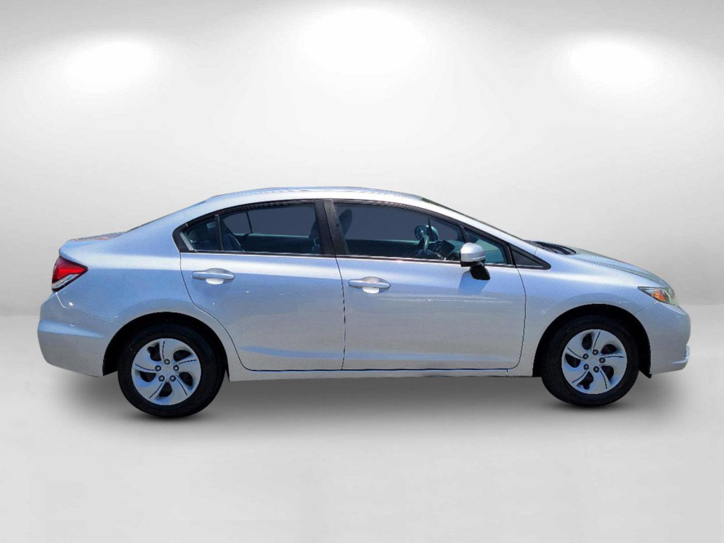 2015 Gray Honda Civic Sedan LX (19XFB2F54FE) with an Regular Unleaded I-4 1.8 L/110 engine, 1-Speed CVT w/OD transmission, located at 804 22nd Ave, Phenix City, AL, 36870, (334) 297-1860, 32.484749, -85.024475 - 2015 Honda Civic Sedan LX - Photo#3