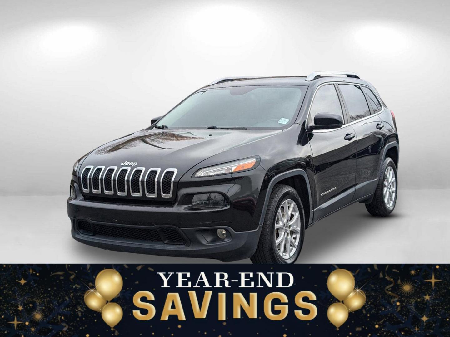 2015 /Black Jeep Cherokee Latitude (1C4PJLCS0FW) with an Regular Unleaded V-6 3.2 L/198 engine, 9-Speed Automatic w/OD transmission, located at 7000 Northlake Connector, Columbus, GA, 31904, (706) 987-8085, 32.524975, -84.978134 - 2015 Jeep Cherokee Latitude - Photo#0