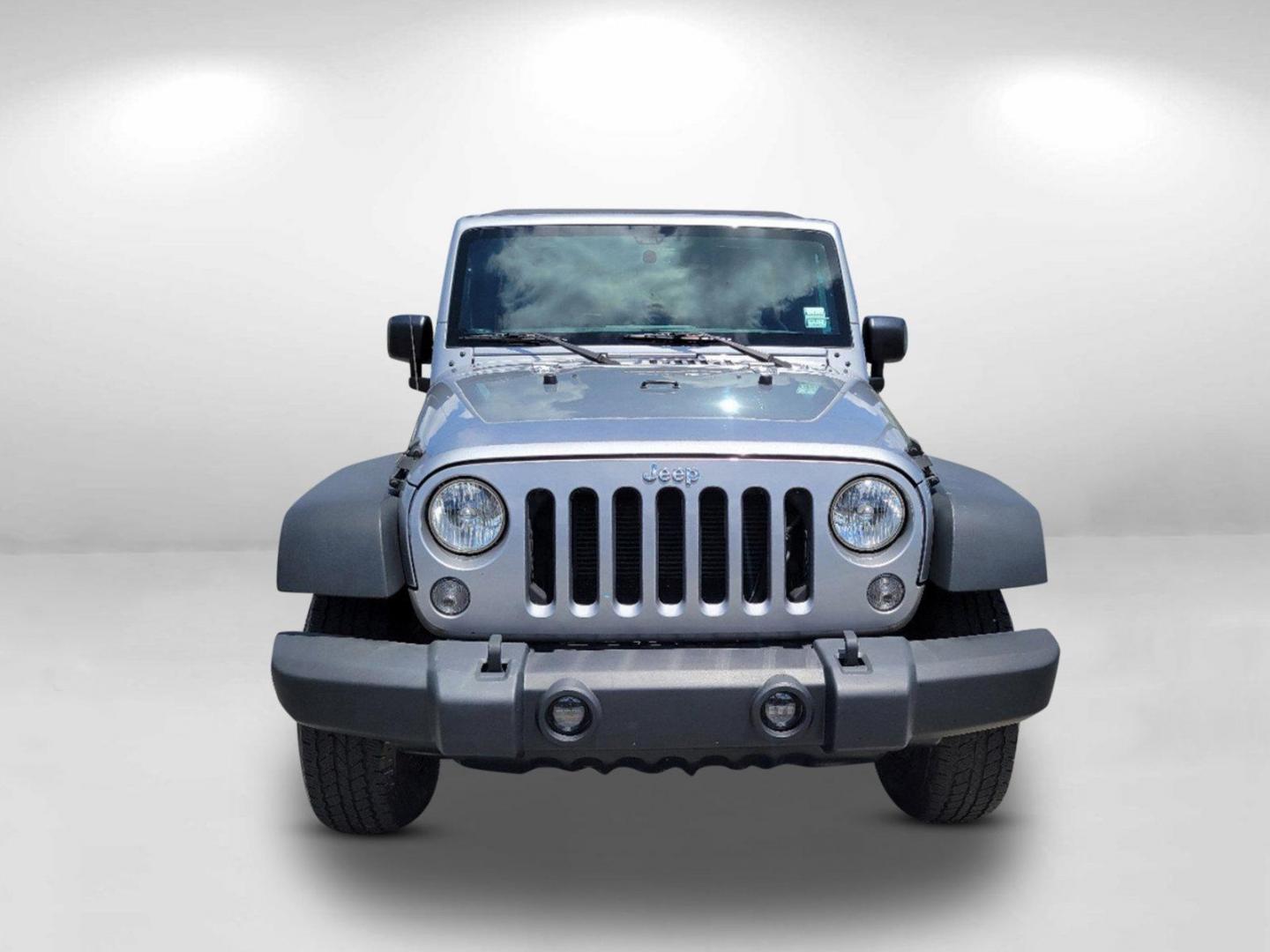 2015 Billet Silver Metallic Clearcoat /Black Jeep Wrangler Unlimited Sport (1C4HJWDG2FL) with an Regular Unleaded V-6 3.6 L/220 engine, 5-Speed Automatic w/OD transmission, located at 7000 Northlake Connector, Columbus, GA, 31904, (706) 987-8085, 32.524975, -84.978134 - 2015 Jeep Wrangler Unlimited Sport - Photo#1