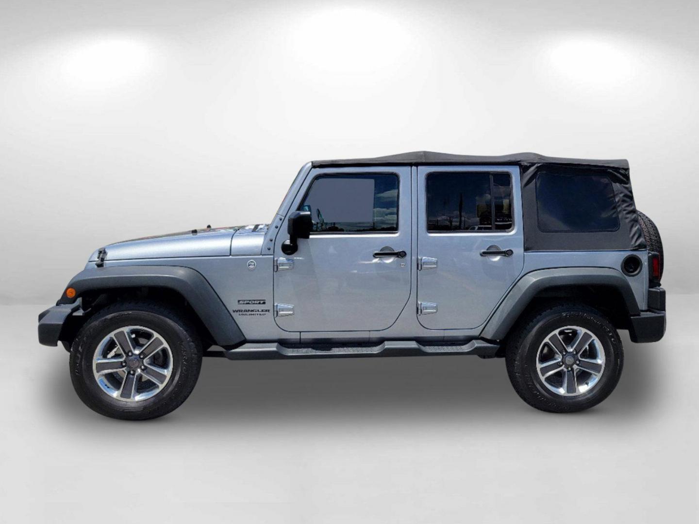 2015 Billet Silver Metallic Clearcoat /Black Jeep Wrangler Unlimited Sport (1C4HJWDG2FL) with an Regular Unleaded V-6 3.6 L/220 engine, 5-Speed Automatic w/OD transmission, located at 7000 Northlake Connector, Columbus, GA, 31904, (706) 987-8085, 32.524975, -84.978134 - 2015 Jeep Wrangler Unlimited Sport - Photo#7