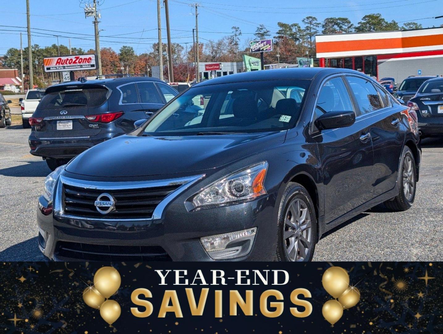 2015 /Charcoal Nissan Altima 2.5 S (1N4AL3AP8FC) with an Regular Unleaded I-4 2.5 L/152 engine, 1-Speed CVT w/OD transmission, located at 3959 U.S. 80 W, Phenix City, AL, 36870, (334) 297-4885, 32.469296, -85.135185 - 2015 Nissan Altima 2.5 S - Photo#0