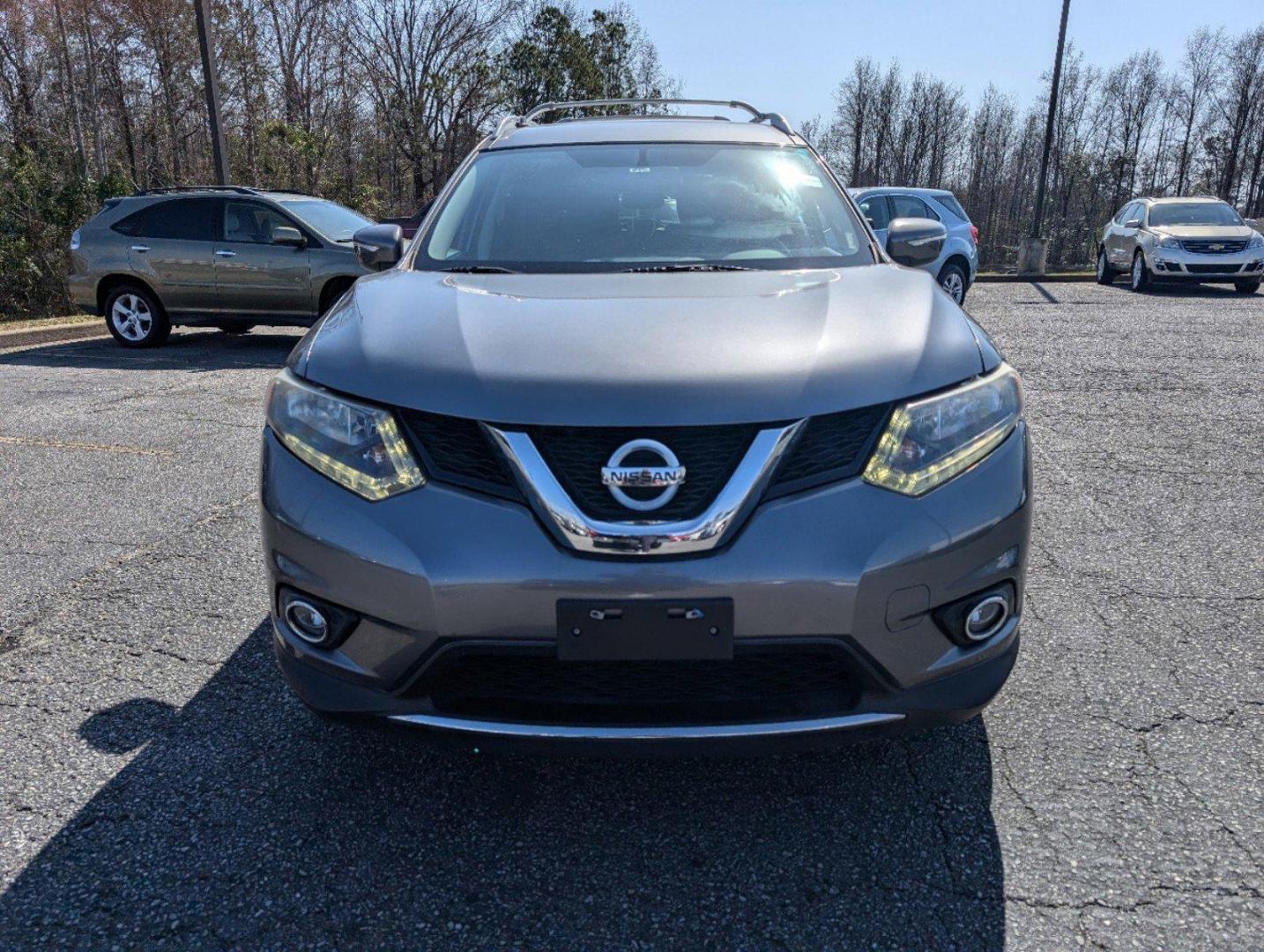 2015 /Charcoal Nissan Rogue SV (5N1AT2ML9FC) with an Regular Unleaded I-4 2.5 L/152 engine, 1-Speed CVT w/OD transmission, located at 5115 14th Ave., Columbus, GA, 31904, (706) 323-0345, 32.511494, -84.971046 - 2015 Nissan Rogue SV - Photo#1