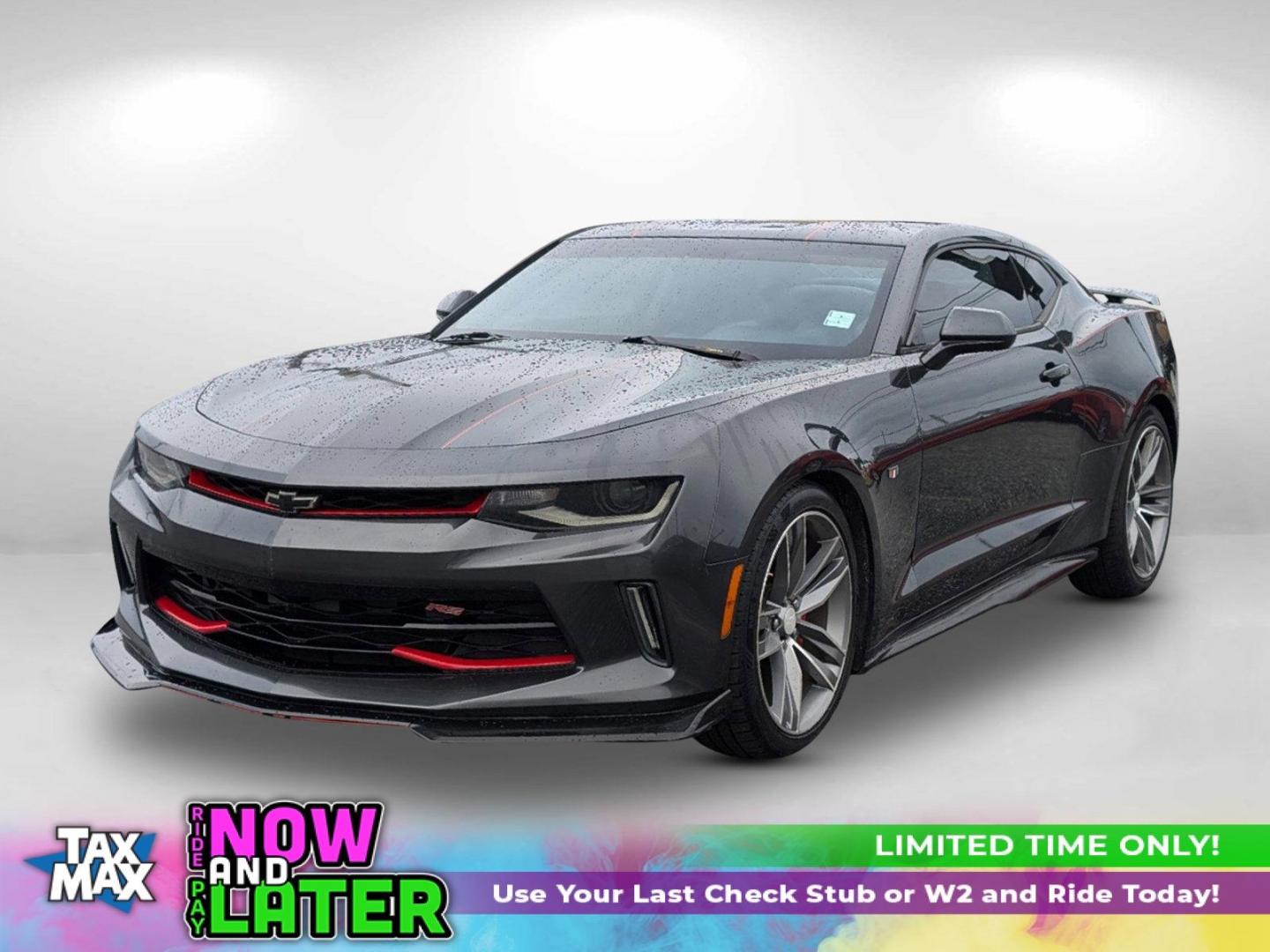 2016 /Medium Ash Gray Chevrolet Camaro 1LT (1G1FB1RS6G0) with an Gas V6 3.6L/222 engine, 8-Speed Automatic transmission, located at 804 22nd Ave, Phenix City, AL, 36870, (334) 297-1860, 32.484749, -85.024475 - 2016 Chevrolet Camaro 1LT - Photo#0