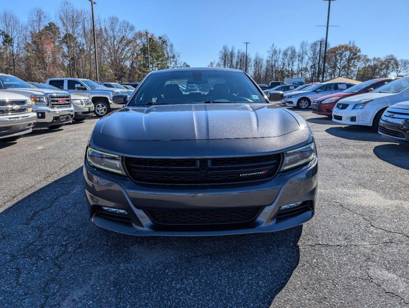 2016 /Tungsten/Black Dodge Charger SXT (2C3CDXHG8GH) with an Regular Unleaded V-6 3.6 L/220 engine, 8-Speed Automatic w/OD transmission, located at 3959 U.S. 80 W, Phenix City, AL, 36870, (334) 297-4885, 32.469296, -85.135185 - 2016 Dodge Charger SXT - Photo#1