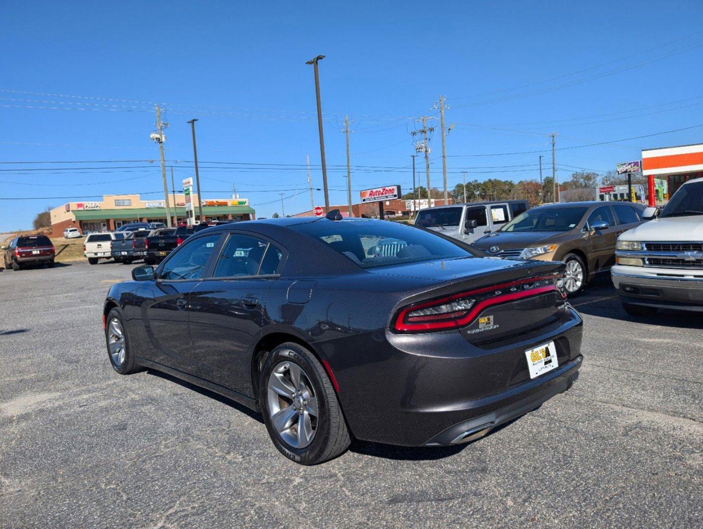 2016 /Tungsten/Black Dodge Charger SXT (2C3CDXHG8GH) with an Regular Unleaded V-6 3.6 L/220 engine, 8-Speed Automatic w/OD transmission, located at 3959 U.S. 80 W, Phenix City, AL, 36870, (334) 297-4885, 32.469296, -85.135185 - 2016 Dodge Charger SXT - Photo#6