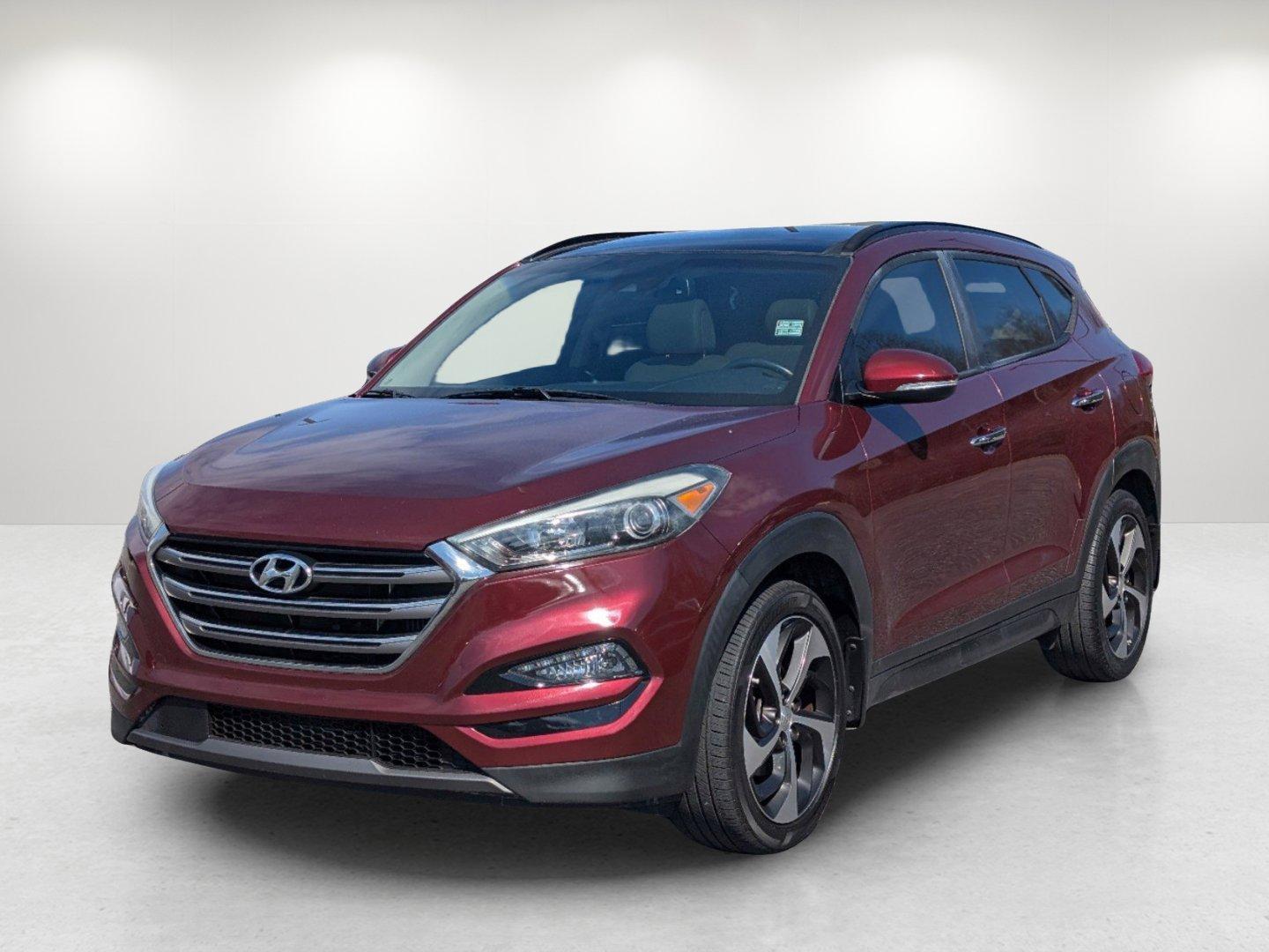 2016 /Beige Hyundai Tucson Limited (KM8J33A25GU) with an Intercooled Turbo Regular Unleaded I-4 1.6 L/97 engine, 7-Speed Auto-Shift Manual w/OD transmission, located at 521 Old Farm Lane Rd, Prattville, AL, 36066, (334) 325-1505, 32.482460, -86.416367 - 2016 Hyundai Tucson Limited - Photo#0