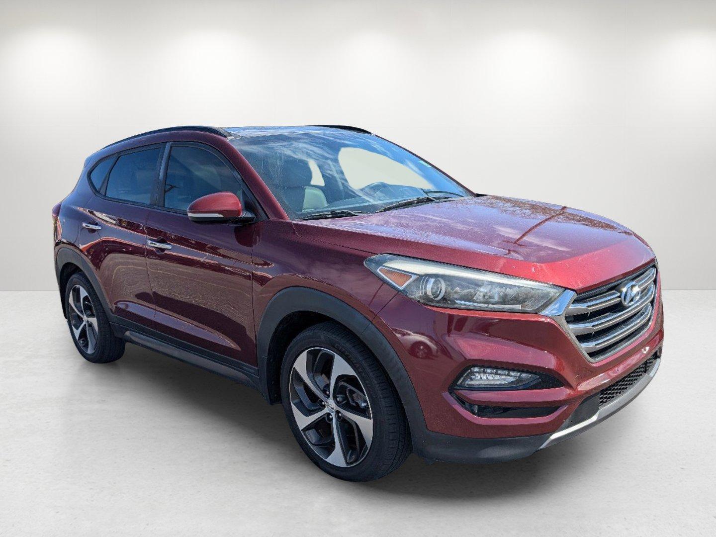 2016 /Beige Hyundai Tucson Limited (KM8J33A25GU) with an Intercooled Turbo Regular Unleaded I-4 1.6 L/97 engine, 7-Speed Auto-Shift Manual w/OD transmission, located at 521 Old Farm Lane Rd, Prattville, AL, 36066, (334) 325-1505, 32.482460, -86.416367 - 2016 Hyundai Tucson Limited - Photo#2