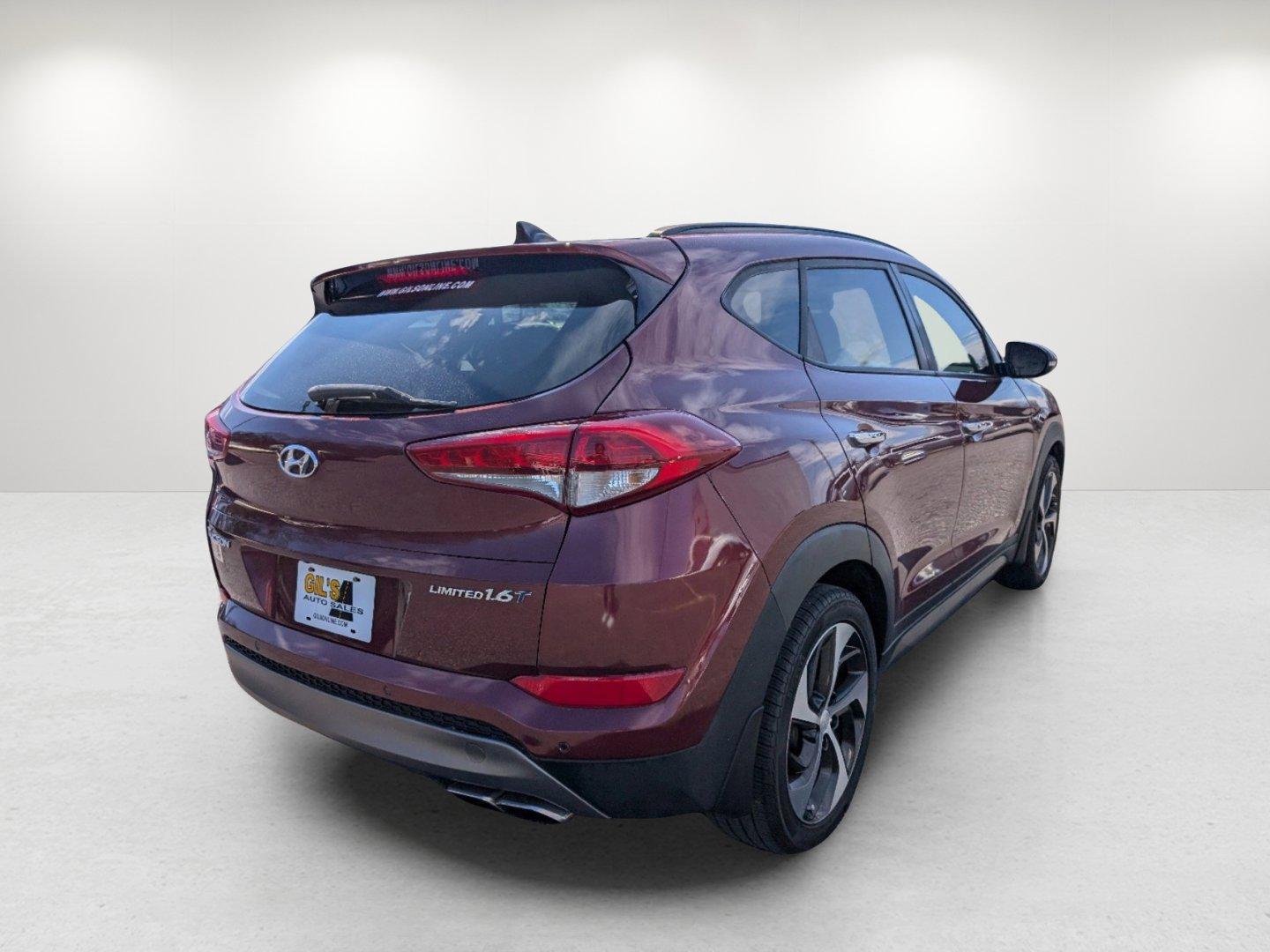 2016 /Beige Hyundai Tucson Limited (KM8J33A25GU) with an Intercooled Turbo Regular Unleaded I-4 1.6 L/97 engine, 7-Speed Auto-Shift Manual w/OD transmission, located at 521 Old Farm Lane Rd, Prattville, AL, 36066, (334) 325-1505, 32.482460, -86.416367 - 2016 Hyundai Tucson Limited - Photo#4