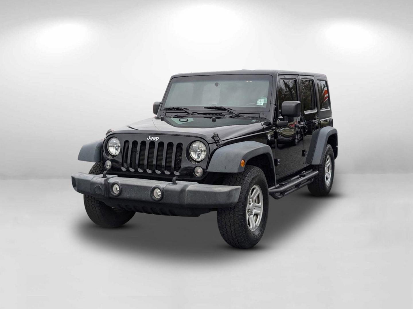 2016 /Black Jeep Wrangler Unlimited Sport (1C4BJWDG7GL) with an Regular Unleaded V-6 3.6 L/220 engine, 5-Speed Automatic w/OD transmission, located at 1430 Gateway Drive, Opelika, AL, 36801, (334) 239-0944, 32.637871, -85.409790 - 2016 Jeep Wrangler Unlimited Sport - Photo#0