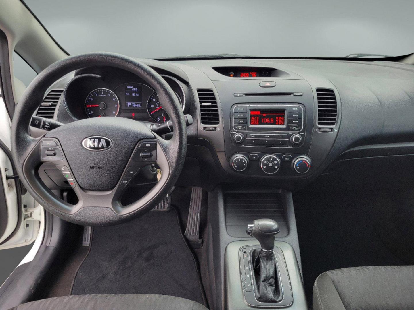 2016 Clear White /Black Kia Forte LX (KNAFK4A6XG5) with an Regular Unleaded I-4 1.8 L/110 engine, 6-Speed Automatic w/OD transmission, located at 5115 14th Ave., Columbus, GA, 31904, (706) 323-0345, 32.511494, -84.971046 - 2016 Kia Forte LX - Photo#11