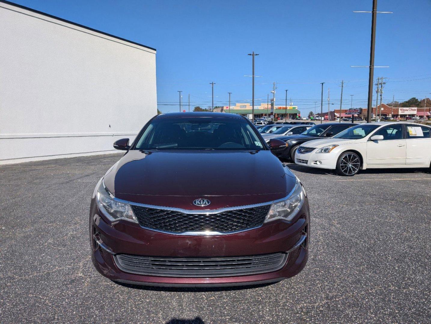 2016 /Black Kia Optima LX (5XXGT4L33GG) with an Regular Unleaded I-4 2.4 L/144 engine, 6-Speed Automatic w/OD transmission, located at 3959 U.S. 80 W, Phenix City, AL, 36870, (334) 297-4885, 32.469296, -85.135185 - 2016 Kia Optima LX - Photo#1