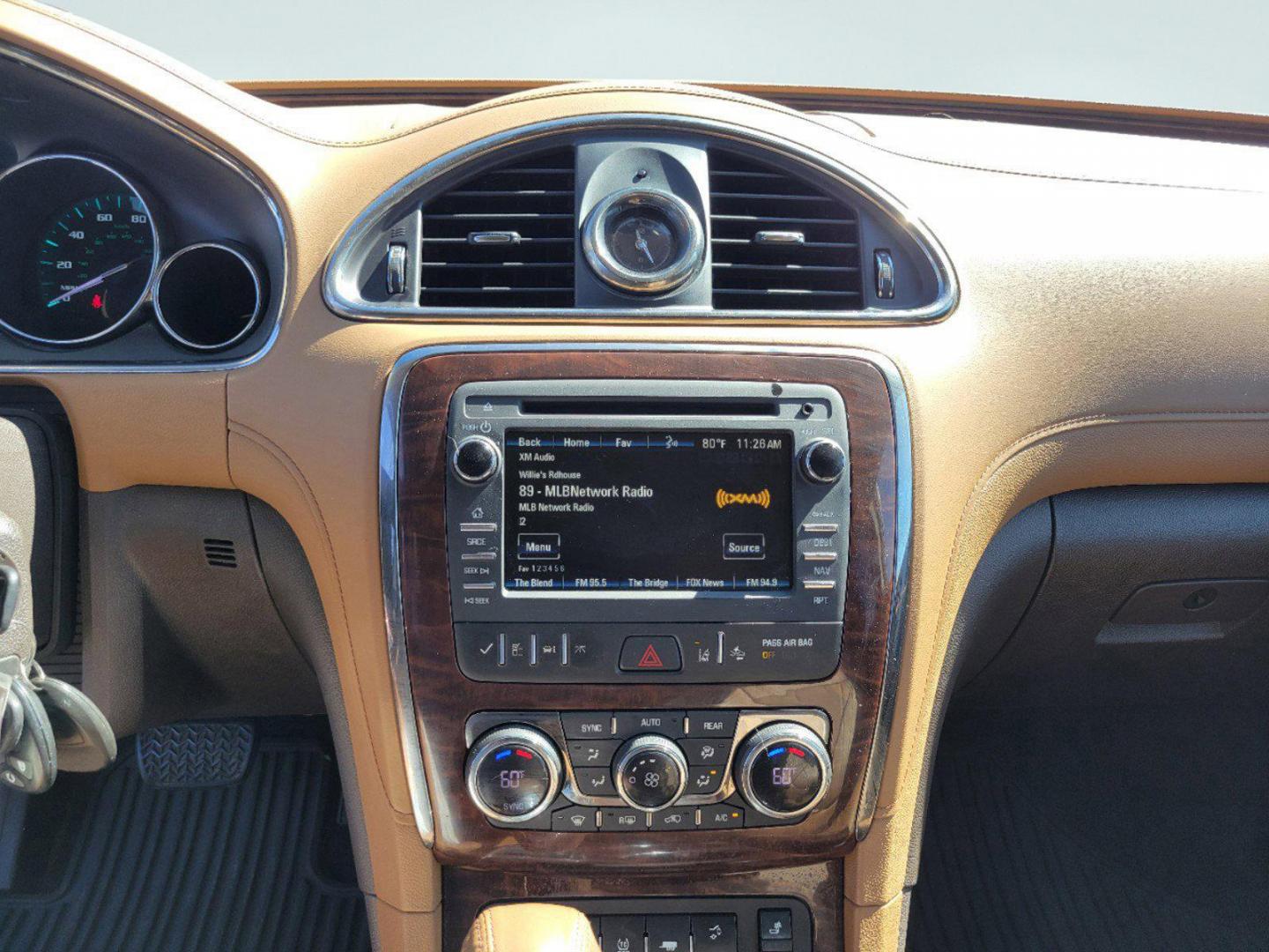 2017 White Frost Tricoat /Choccachino Buick Enclave Leather (5GAKRBKD2HJ) with an Gas V6 3.6L/217 engine, 6-Speed Automatic transmission, located at 1430 Gateway Drive, Opelika, AL, 36801, (334) 239-0944, 32.637871, -85.409790 - 2017 Buick Enclave Leather - Photo#11