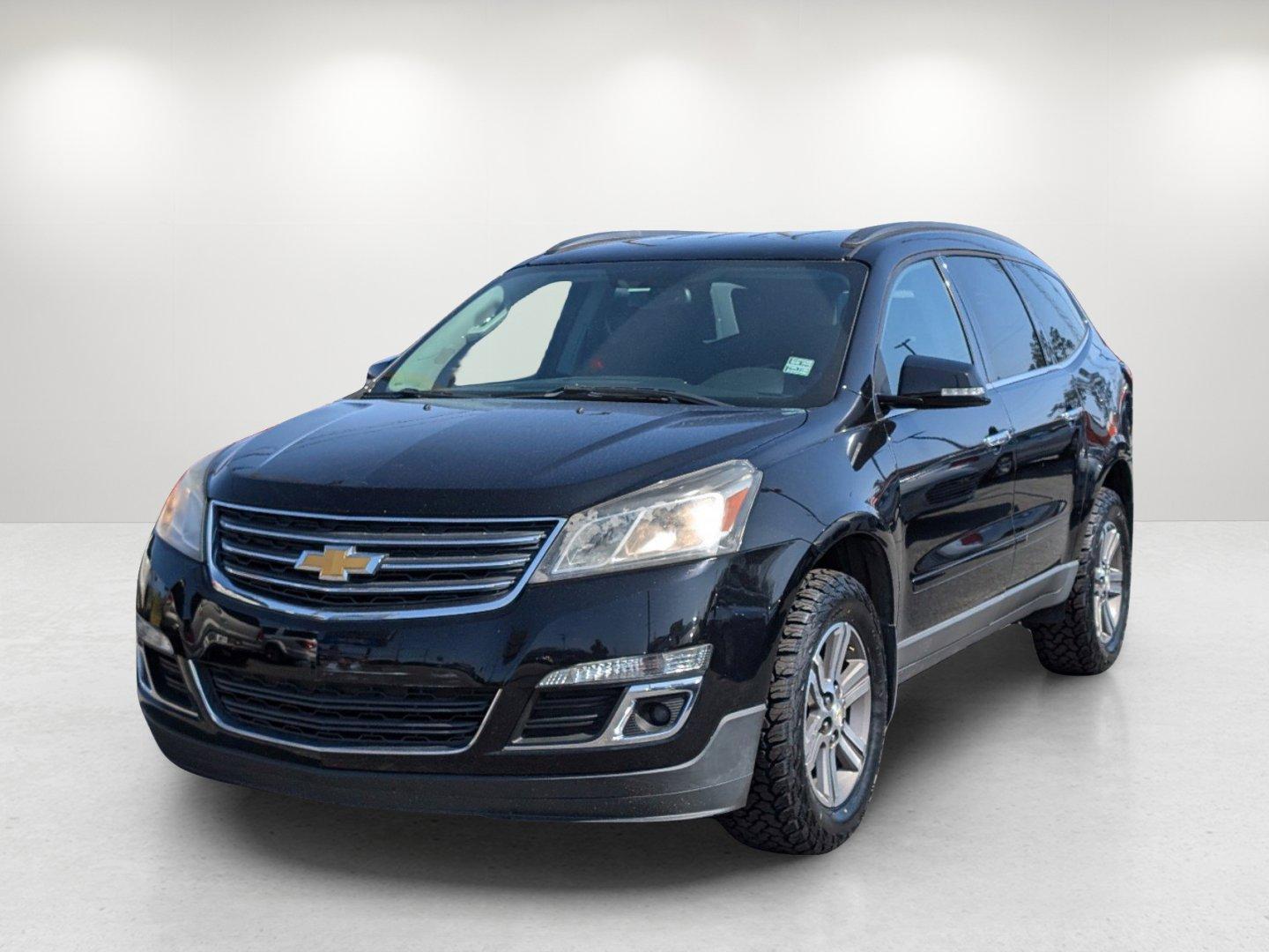 2017 /Ebony Chevrolet Traverse LT (1GNKRHKD3HJ) with an Gas V6 3.6L/217 engine, 6-Speed Automatic transmission, located at 5115 14th Ave., Columbus, GA, 31904, (706) 323-0345, 32.511494, -84.971046 - 2017 Chevrolet Traverse LT - Photo#0