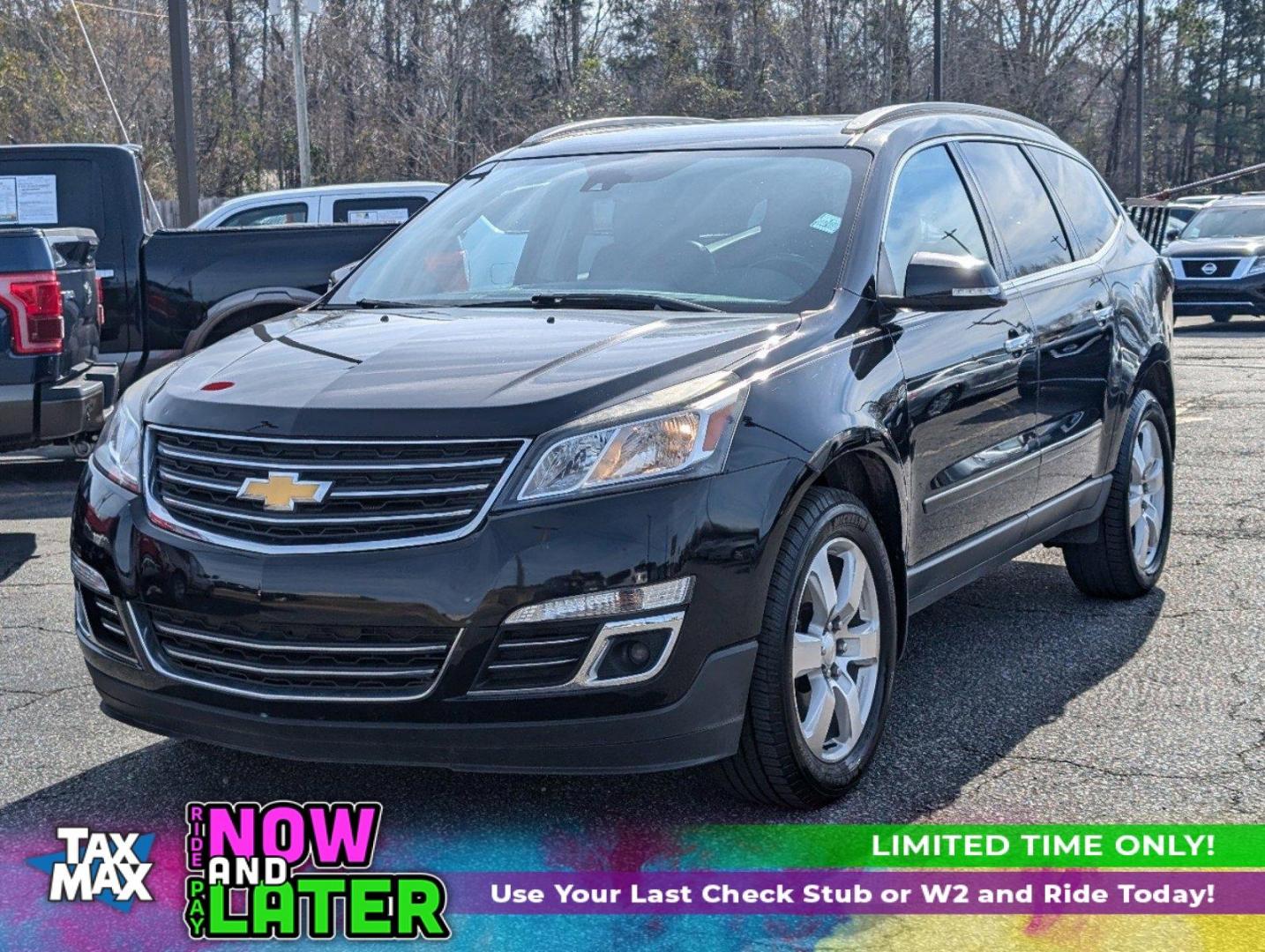 2017 /Ebony Chevrolet Traverse Premier (1GNKRJKD5HJ) with an Gas V6 3.6L/217 engine, 6-Speed Automatic transmission, located at 3959 U.S. 80 W, Phenix City, AL, 36870, (334) 297-4885, 32.469296, -85.135185 - 2017 Chevrolet Traverse Premier - Photo#0