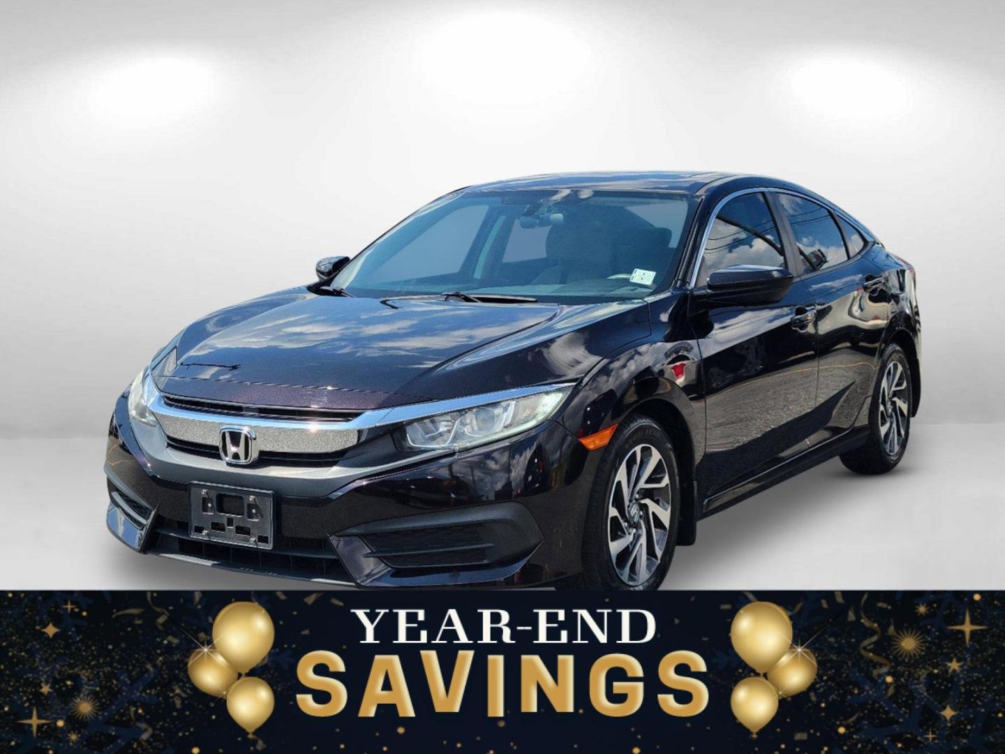 2017 PURPLE Honda Civic Sedan EX (19XFC2F78HE) with an Regular Unleaded I-4 2.0 L/122 engine, 1-Speed CVT w/OD transmission, located at 7000 Northlake Connector, Columbus, GA, 31904, (706) 987-8085, 32.524975, -84.978134 - 2017 Honda Civic Sedan EX - Photo#0