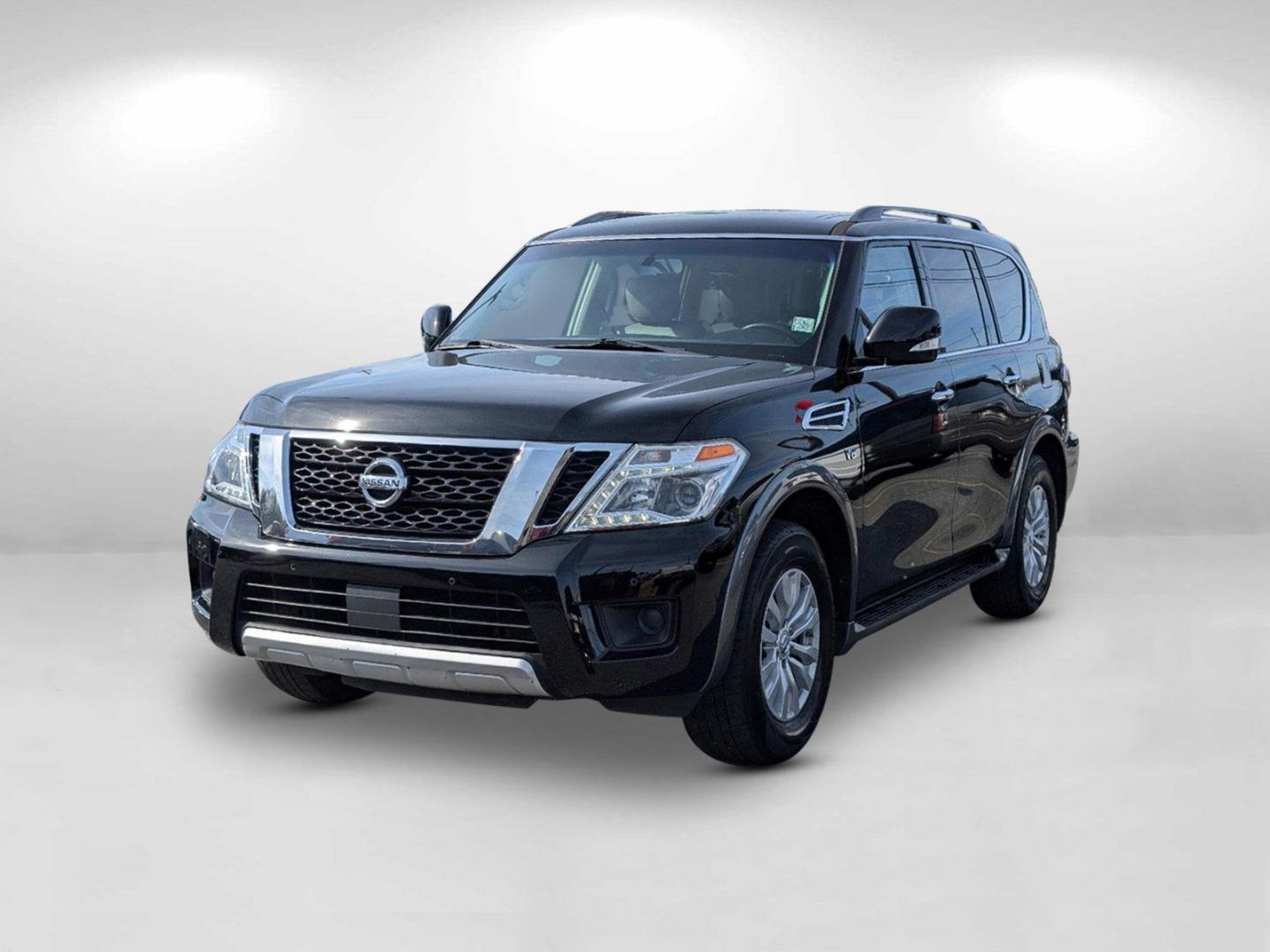 2017 /Charcoal Nissan Armada SV (JN8AY2NC5H9) with an Regular Unleaded V-8 5.6 L/339 engine, 7-Speed Automatic w/OD transmission, located at 7000 Northlake Connector, Columbus, GA, 31904, (706) 987-8085, 32.524975, -84.978134 - 2017 Nissan Armada SV - Photo#0