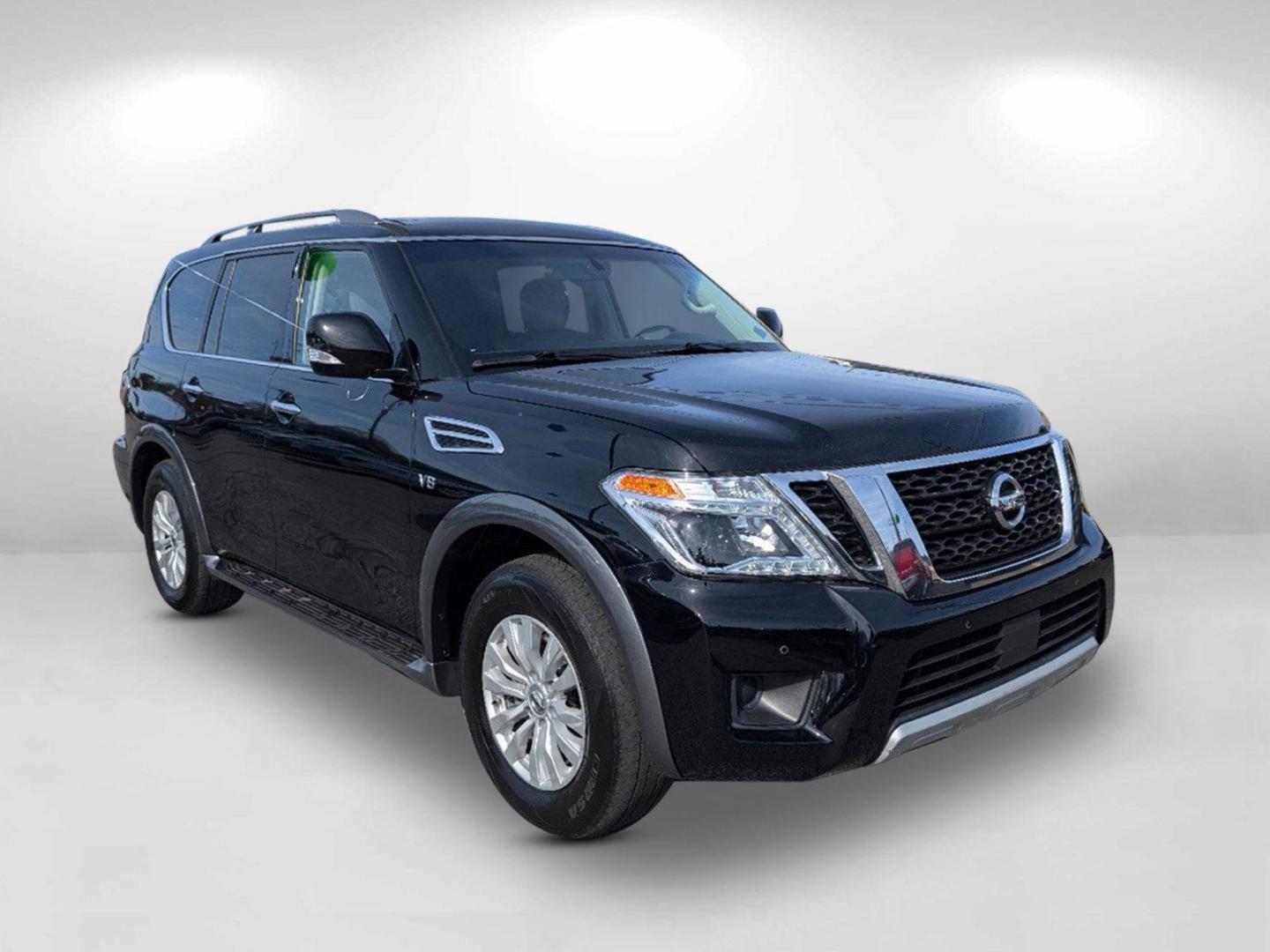 2017 /Charcoal Nissan Armada SV (JN8AY2NC5H9) with an Regular Unleaded V-8 5.6 L/339 engine, 7-Speed Automatic w/OD transmission, located at 7000 Northlake Connector, Columbus, GA, 31904, (706) 987-8085, 32.524975, -84.978134 - 2017 Nissan Armada SV - Photo#2